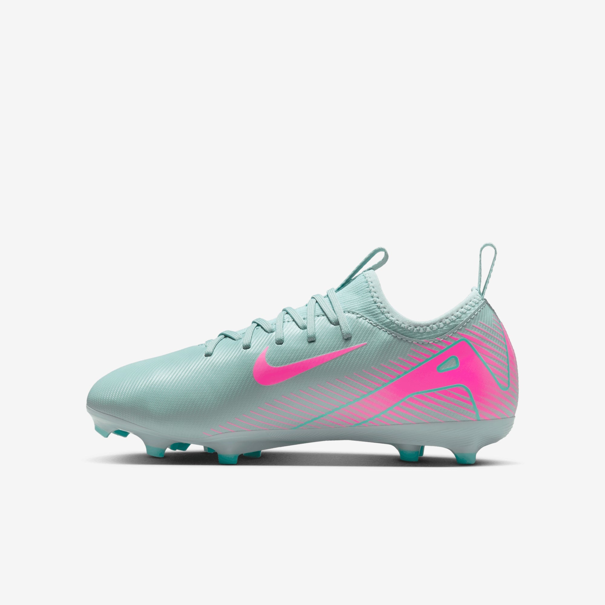 Nike Jr. Mercurial Vapor 16 Academy Little/Big Kids' MG Low-Top Soccer Cleats - Ocean Cube/Pink Blast