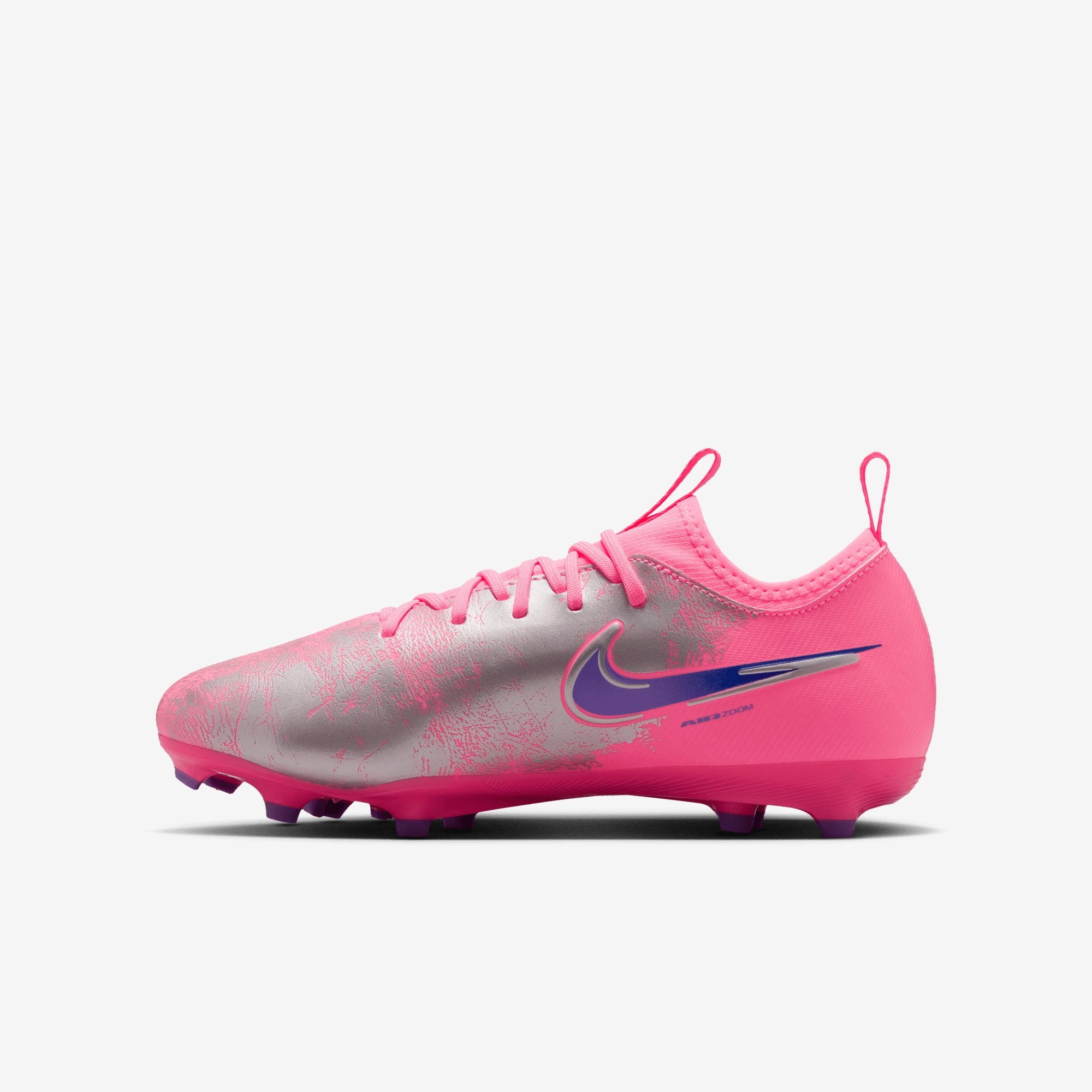 Nike Jr. Mercurial Vapor 16 Academy Vini Jr. Big Kids' Multi-Ground Low-Top Soccer Cleats - Sunset Pulse/Old Royal