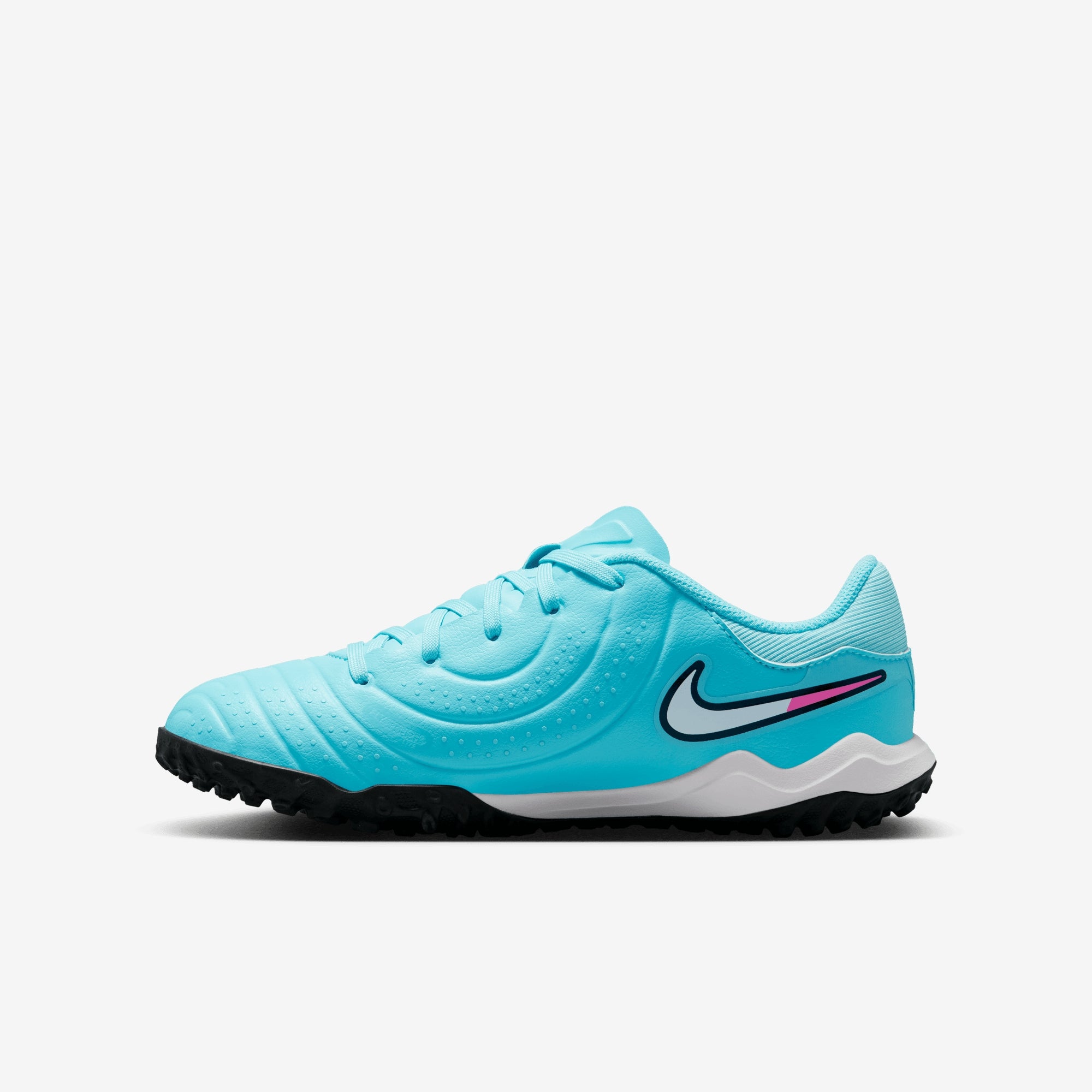 Nike Jr. Tiempo Legend 10 Academy Little/Big Kids' Turf Low-Top Soccer Shoes - Copa/White