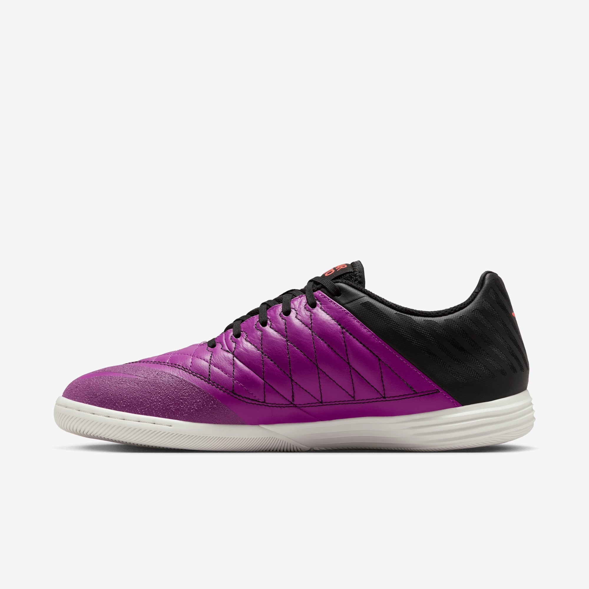 Nike Lunargato II Indoor/Court Low-Top Soccer Shoes - Bold Berry/Bright Crimson