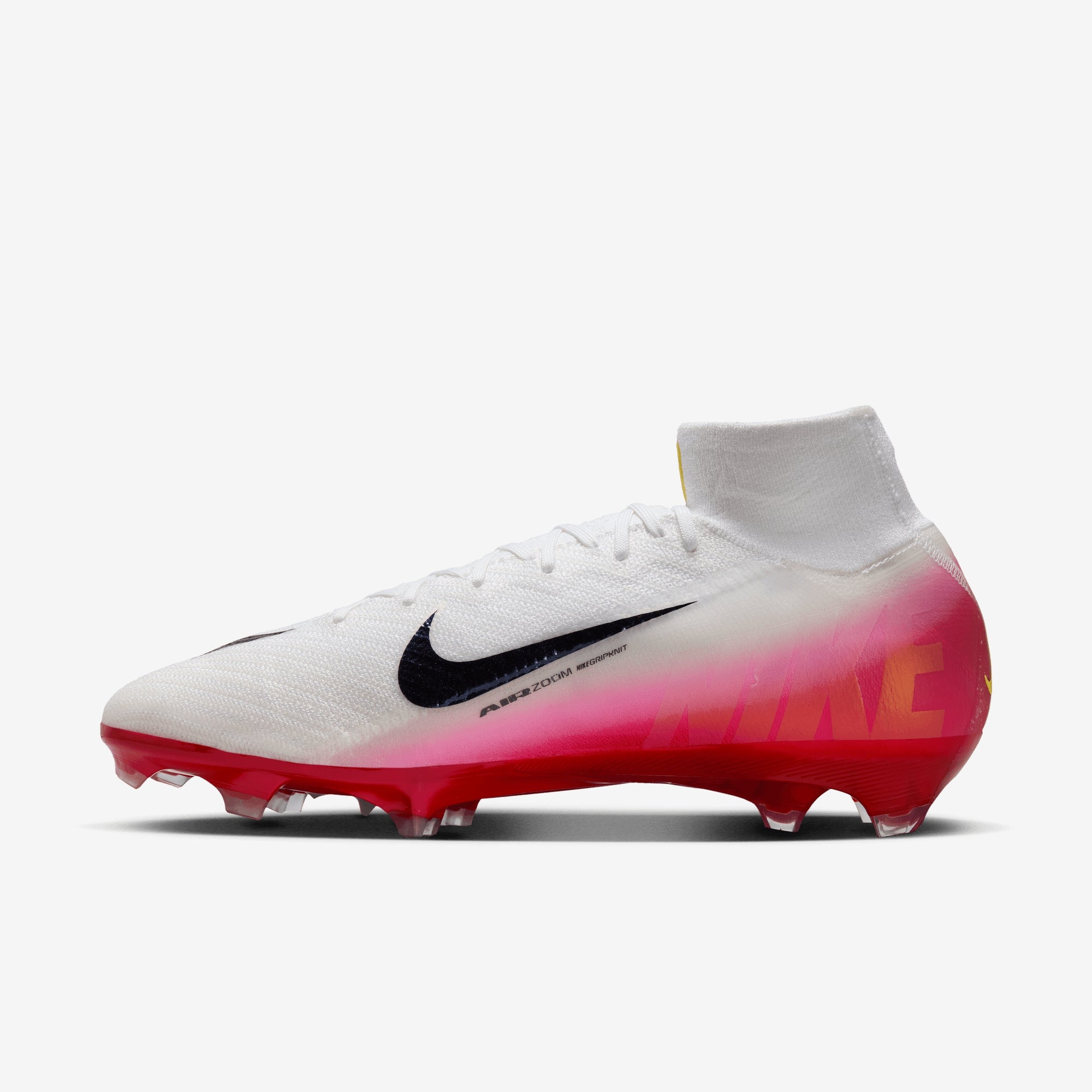 Nike Mercurial Superfly 10 Elite Firm-Ground High-Top Soccer Cleats - University Red/Dark Obsidian