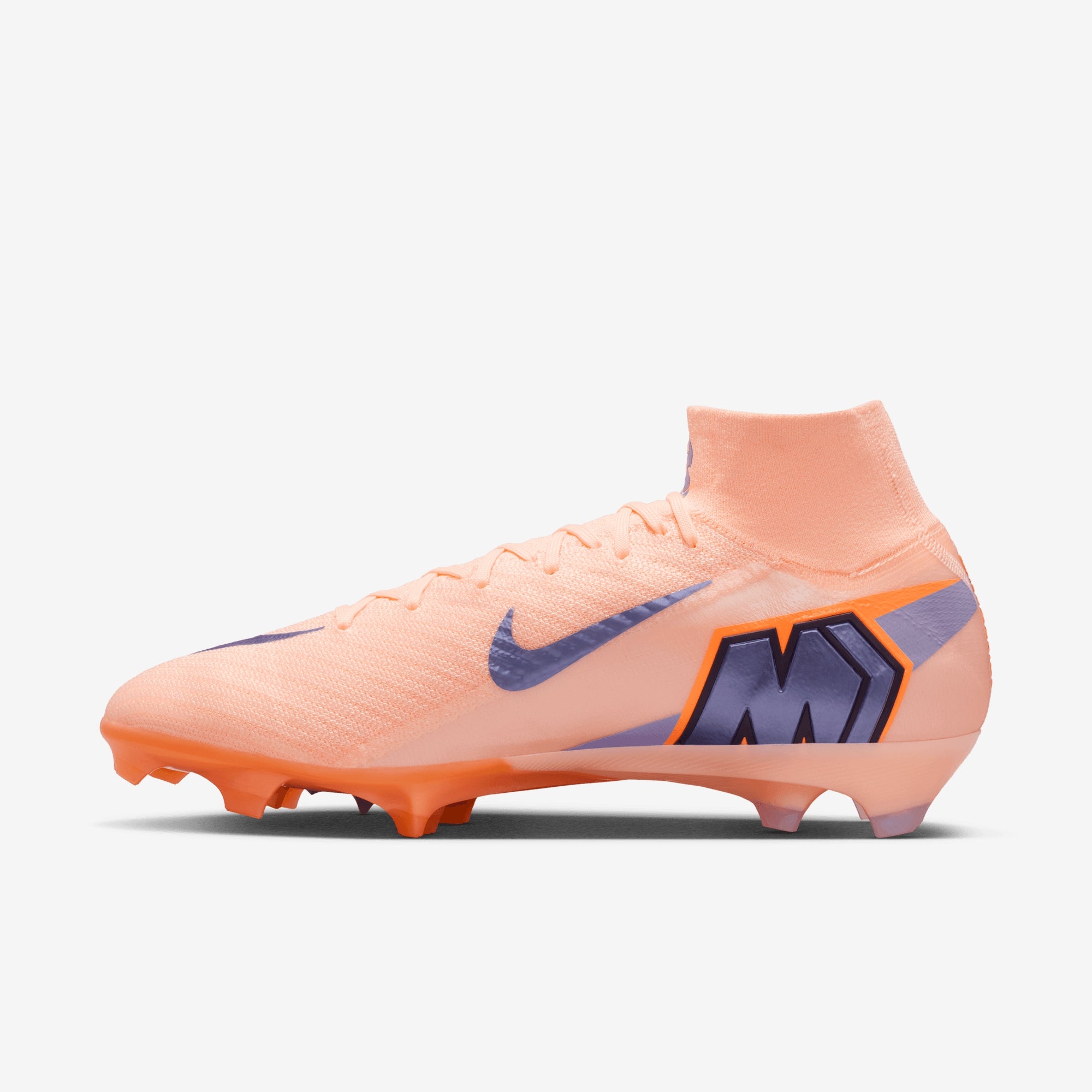 Nike Mercurial Superfly 10 Elite LV8 Firm-Ground High-Top Soccer Cleats - Crimson Tint/Royal Pulse