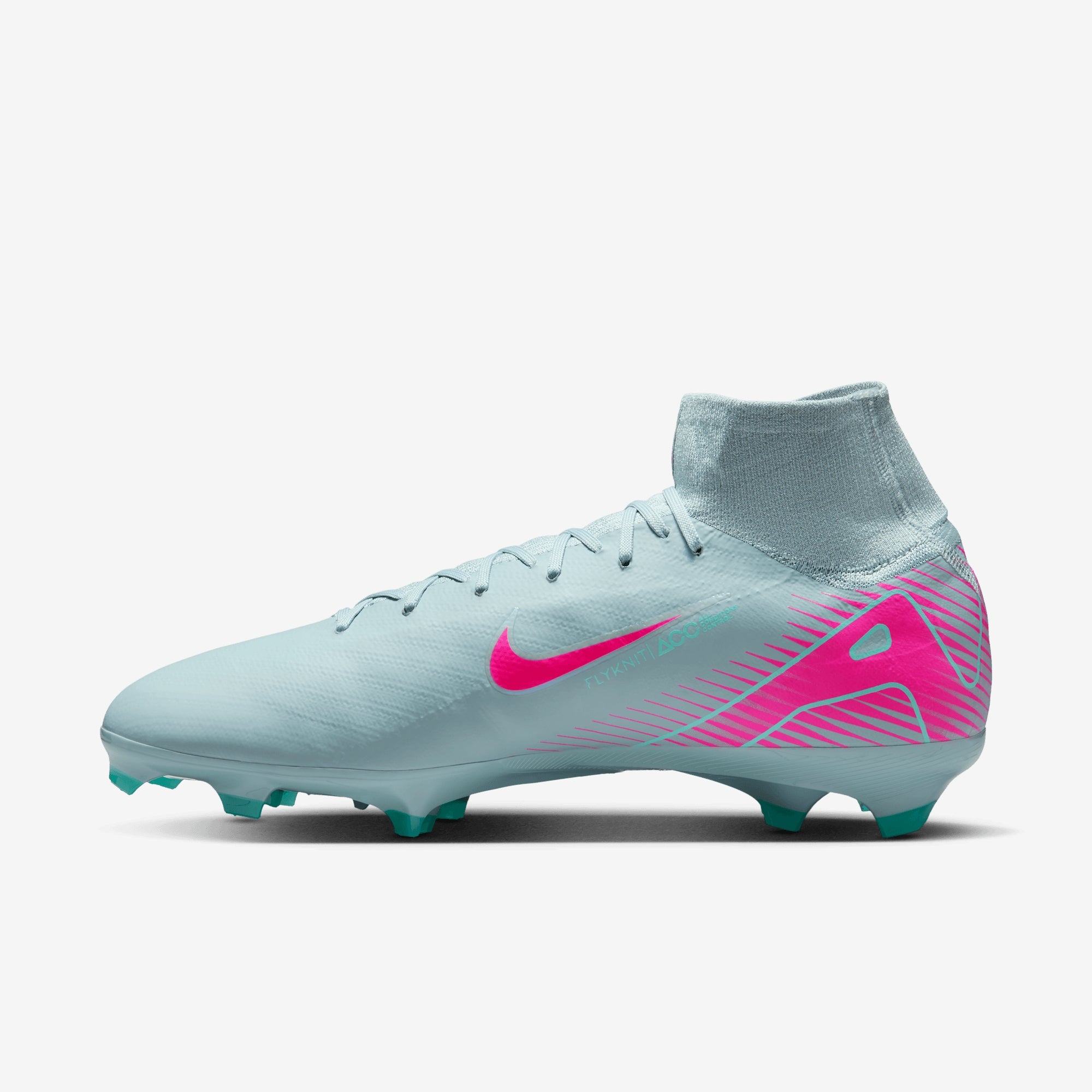 Nike Mercurial Superfly 10 Pro FG High-Top Soccer Cleats - Ocean Cube/Pink Blast