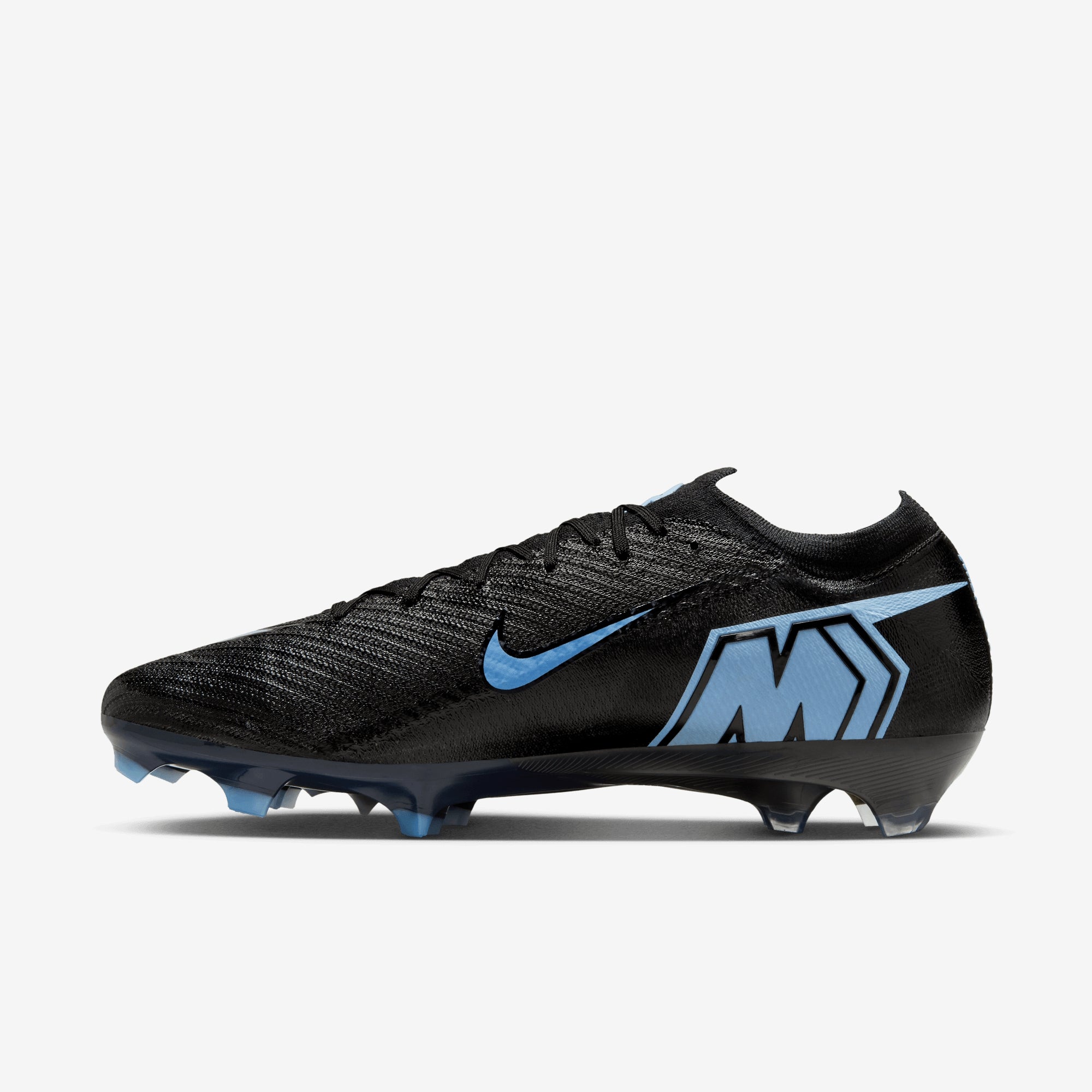 Nike Mercurial Vapor 16 Elite Firm-Ground Low-Top Soccer Cleats - Black/Ice Blue