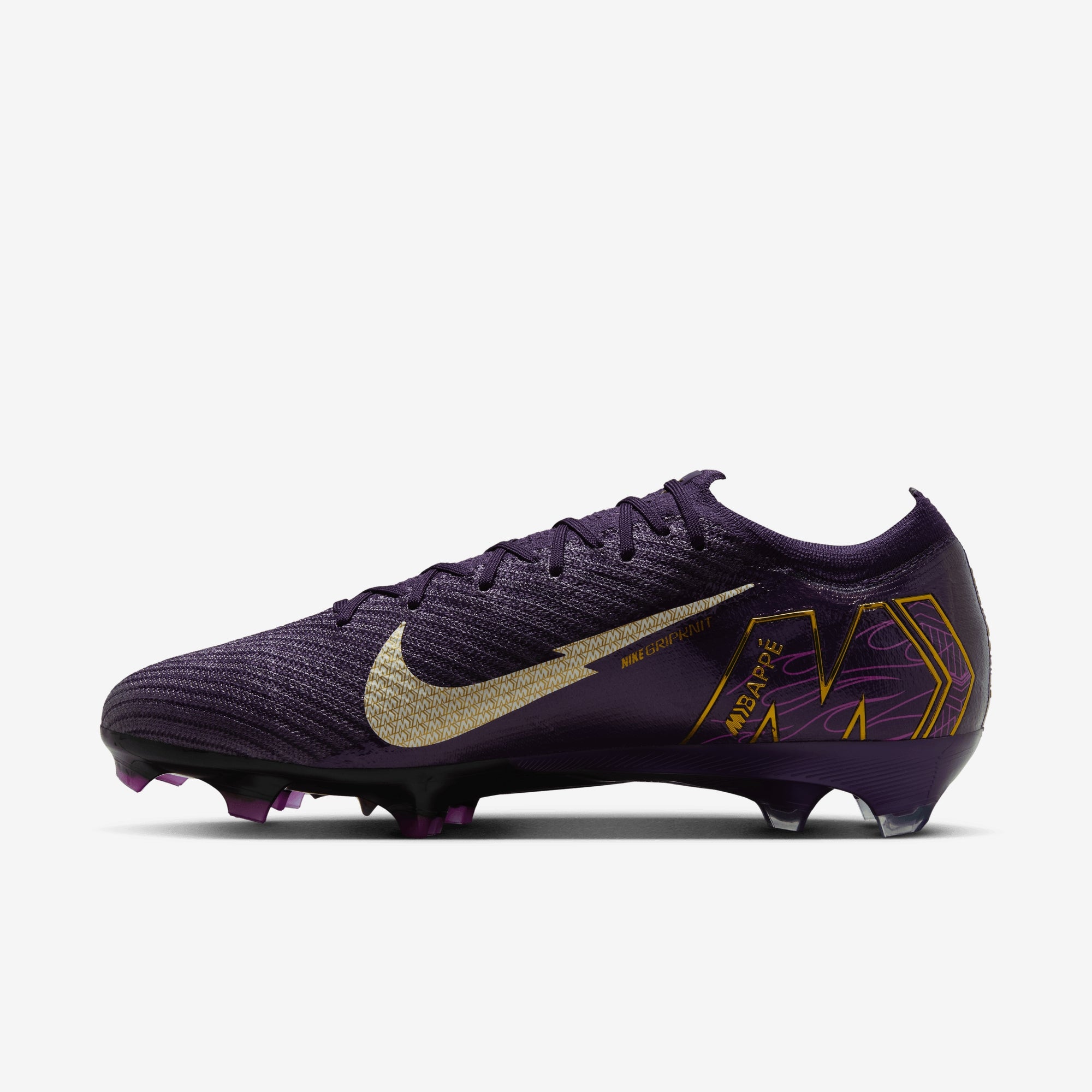 Nike Mercurial Vapor 16 Elite "Kylian Mbappé" FG Low-Top Soccer Cleats - Grand Purple/Pale Ivory