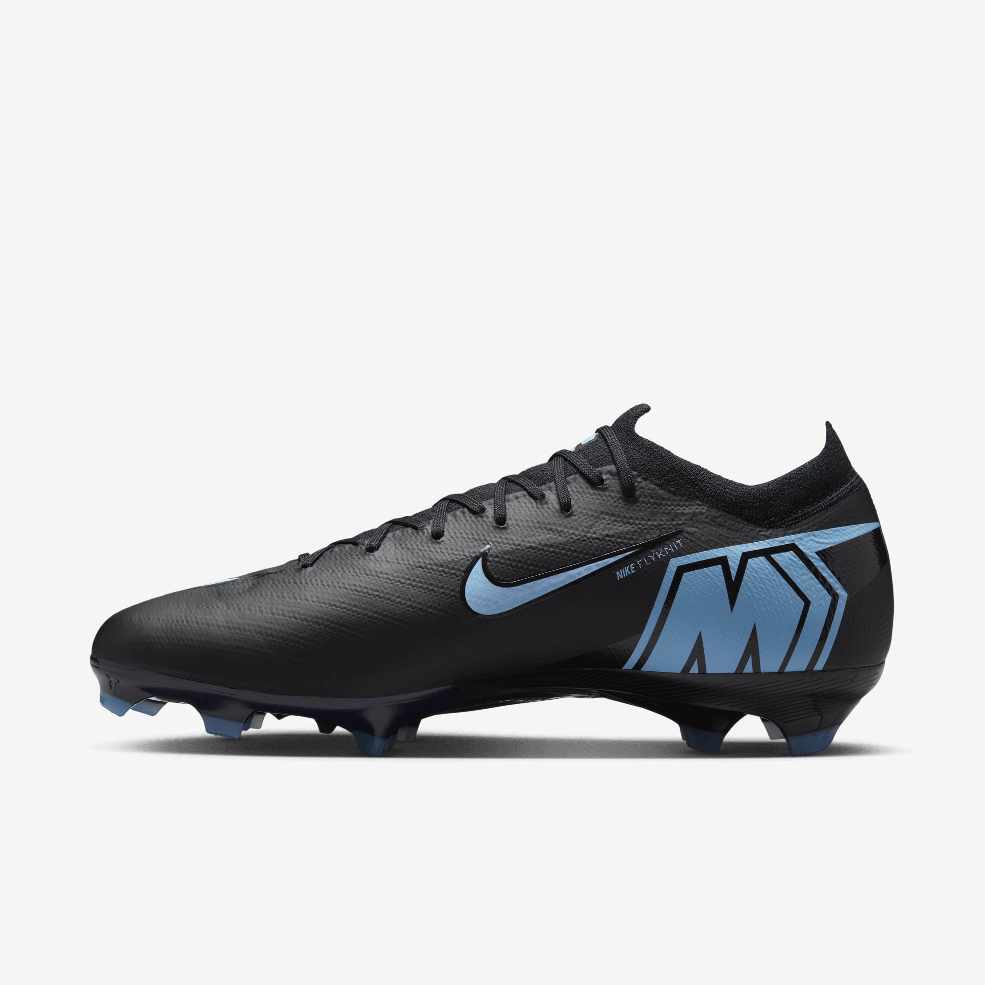 Nike Mercurial Vapor 16 Pro Firm-Ground Low-Top Soccer Cleats - Black/Ice Blue