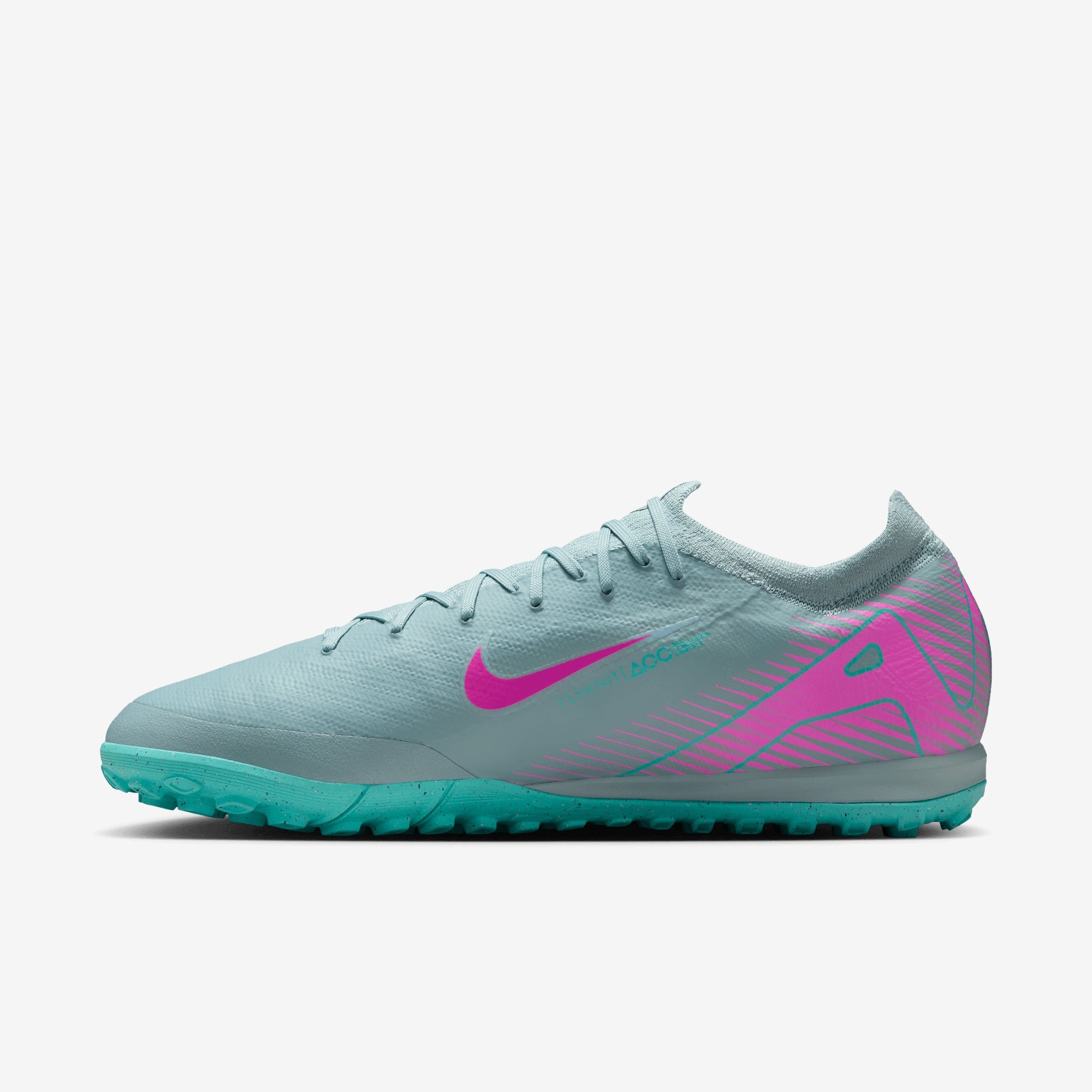 Nike Mercurial Vapor 16 Pro TF Low-Top Soccer Shoes - Ocean Cube/Pink Blast