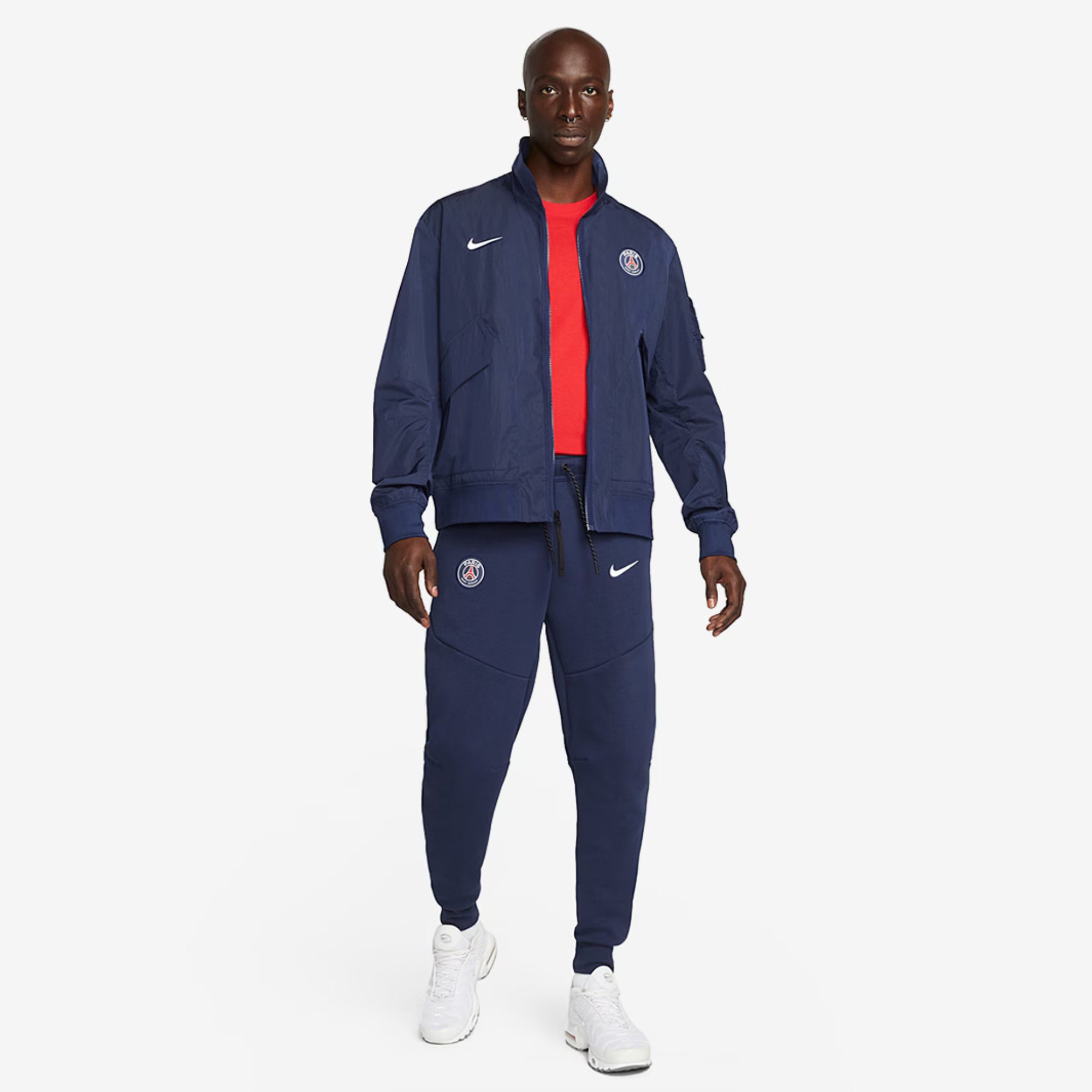 Nike Paris Saint-Germain 2022/23 NSW Men's Tech Fleece Joggers - Midnight Navy/White