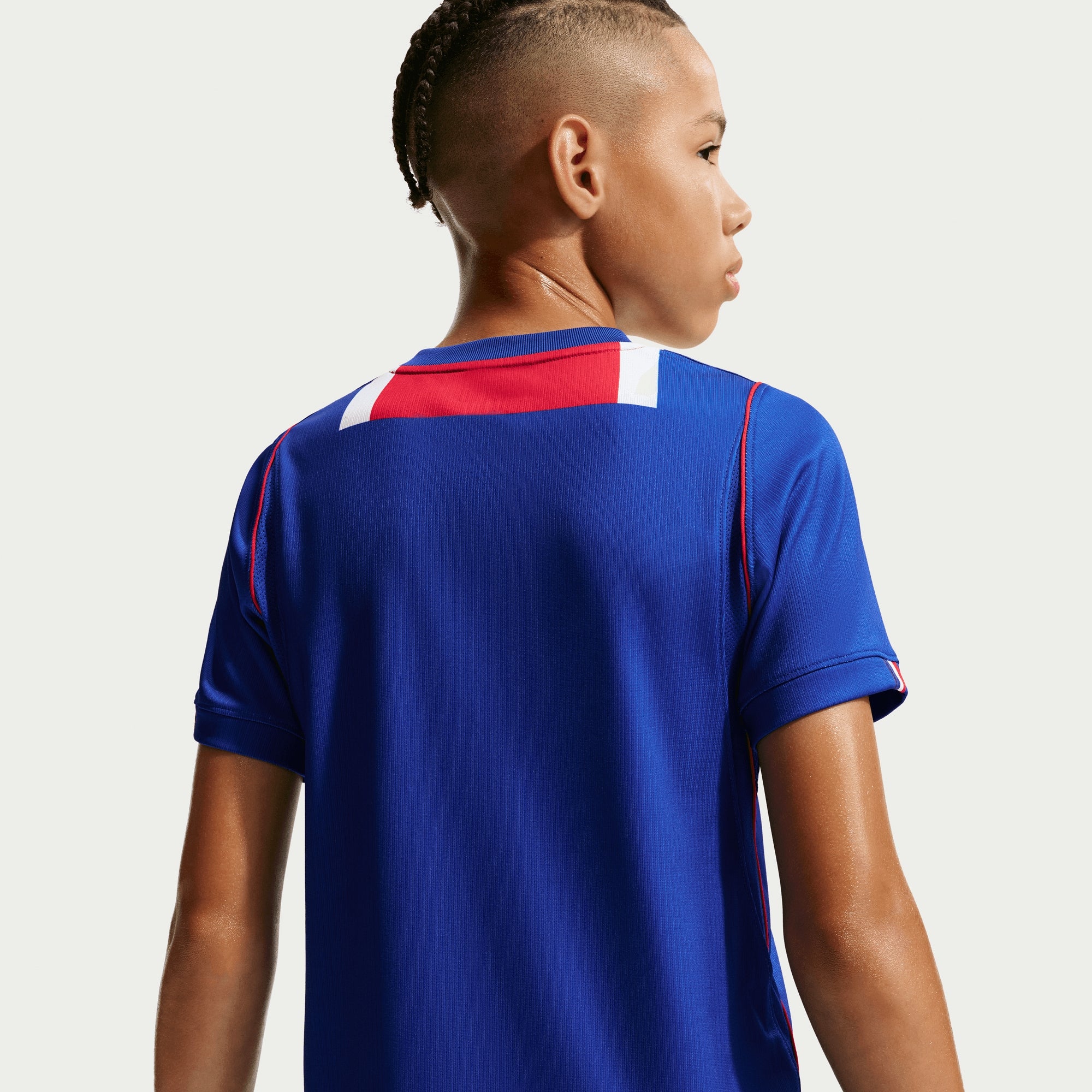 Nike Paris Saint-Germain 2026/27 Stadium Home Big Kids' Dri-FIT Soccer Repica Jersey - Old Royal/White/University Red/White