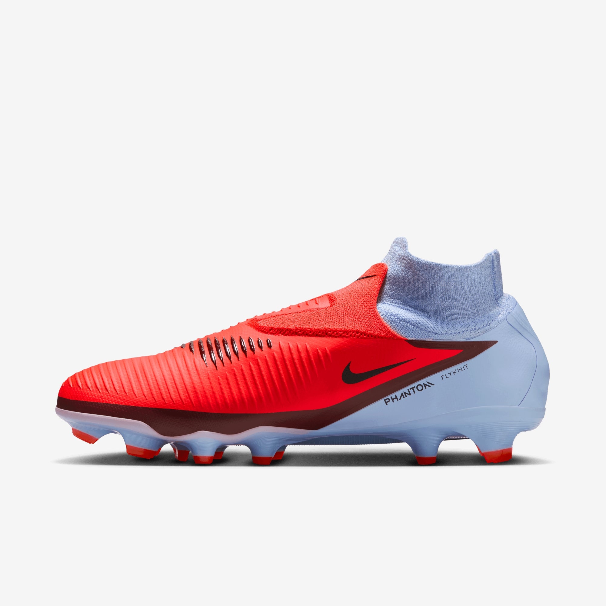 Nike Phantom 6 High Pro Firm-Ground Soccer Cleats - Royal Tint/Bright Crimson