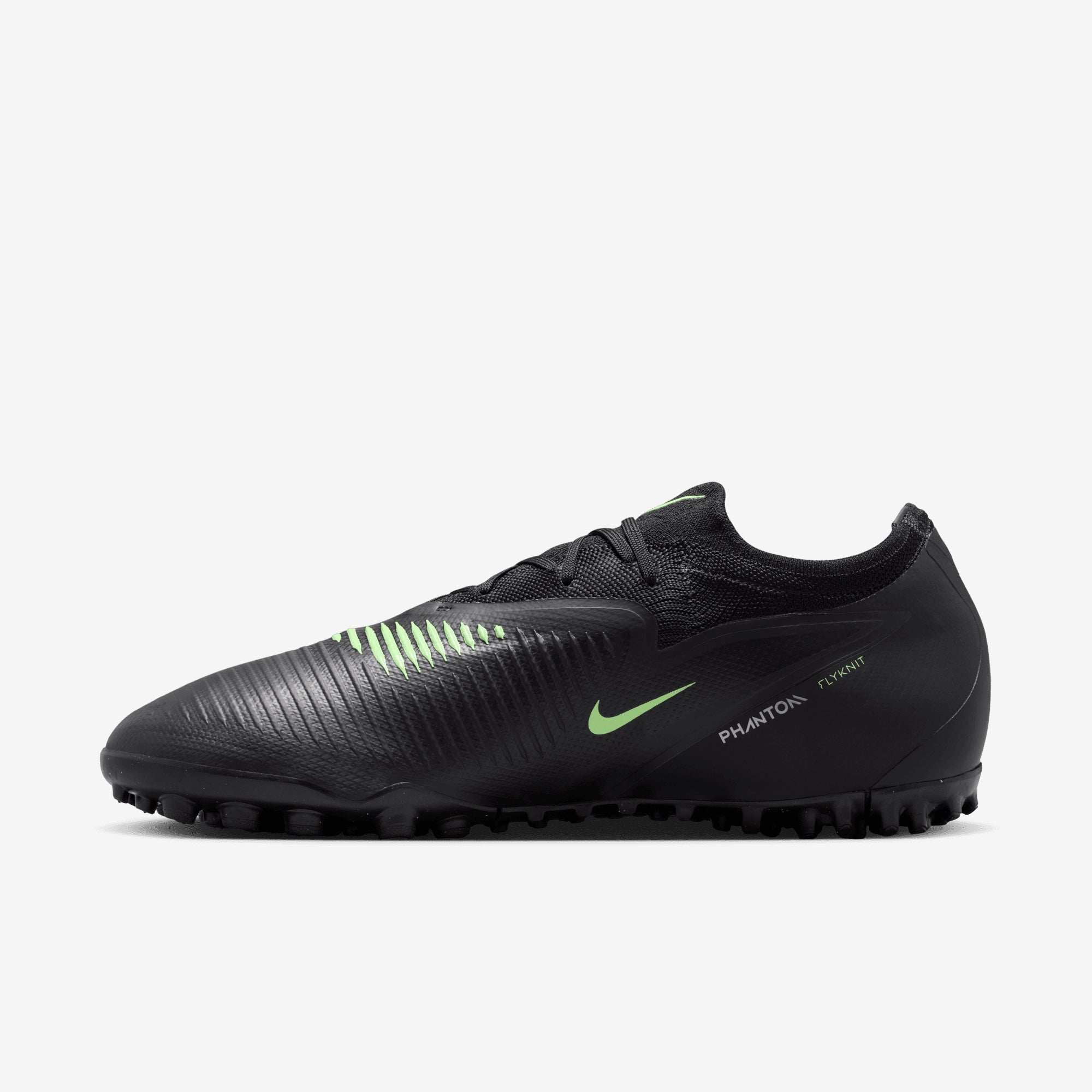Nike Phantom 6 Low Pro Turf Soccer Shoes - Black/Illusion Green-Black