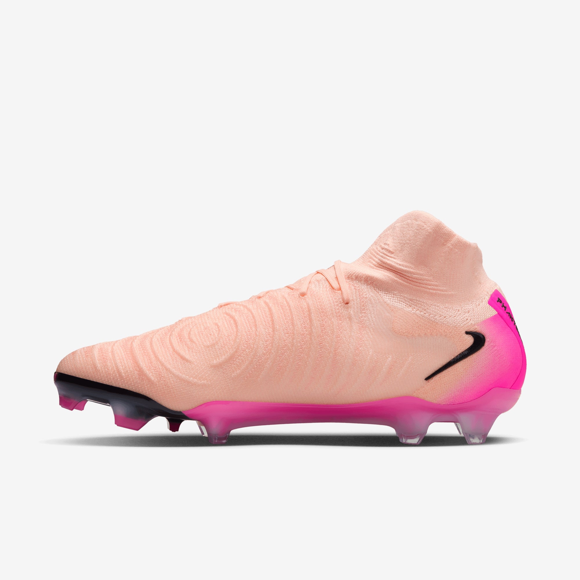 Nike Phantom Luna 2 Elite FG High-Top Soccer Cleats - Crimson Tint/Black-Pink Blast