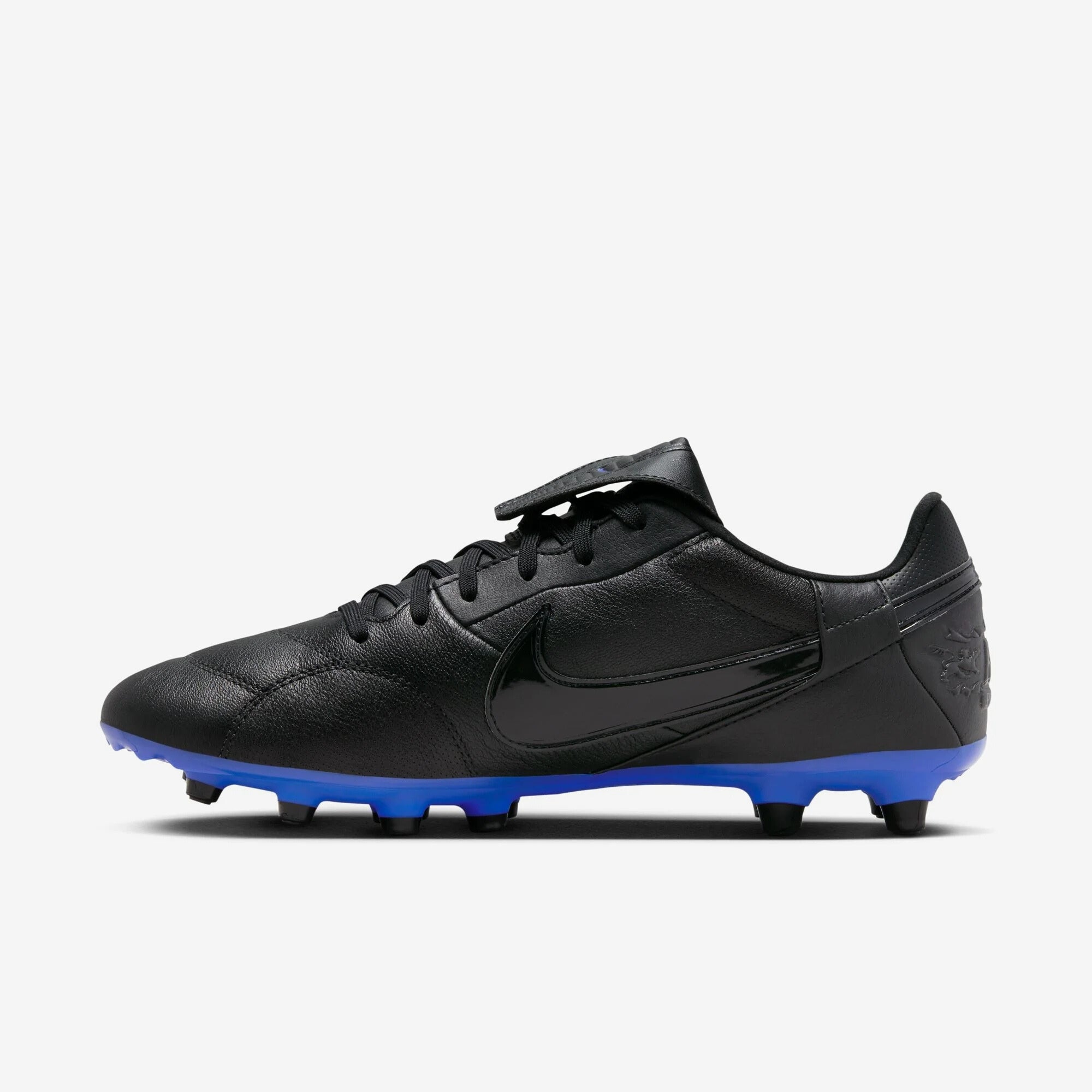 Nike Premier 3 Firm-Ground Low-Top Soccer Cleats - Black/Black/Hyper Royal