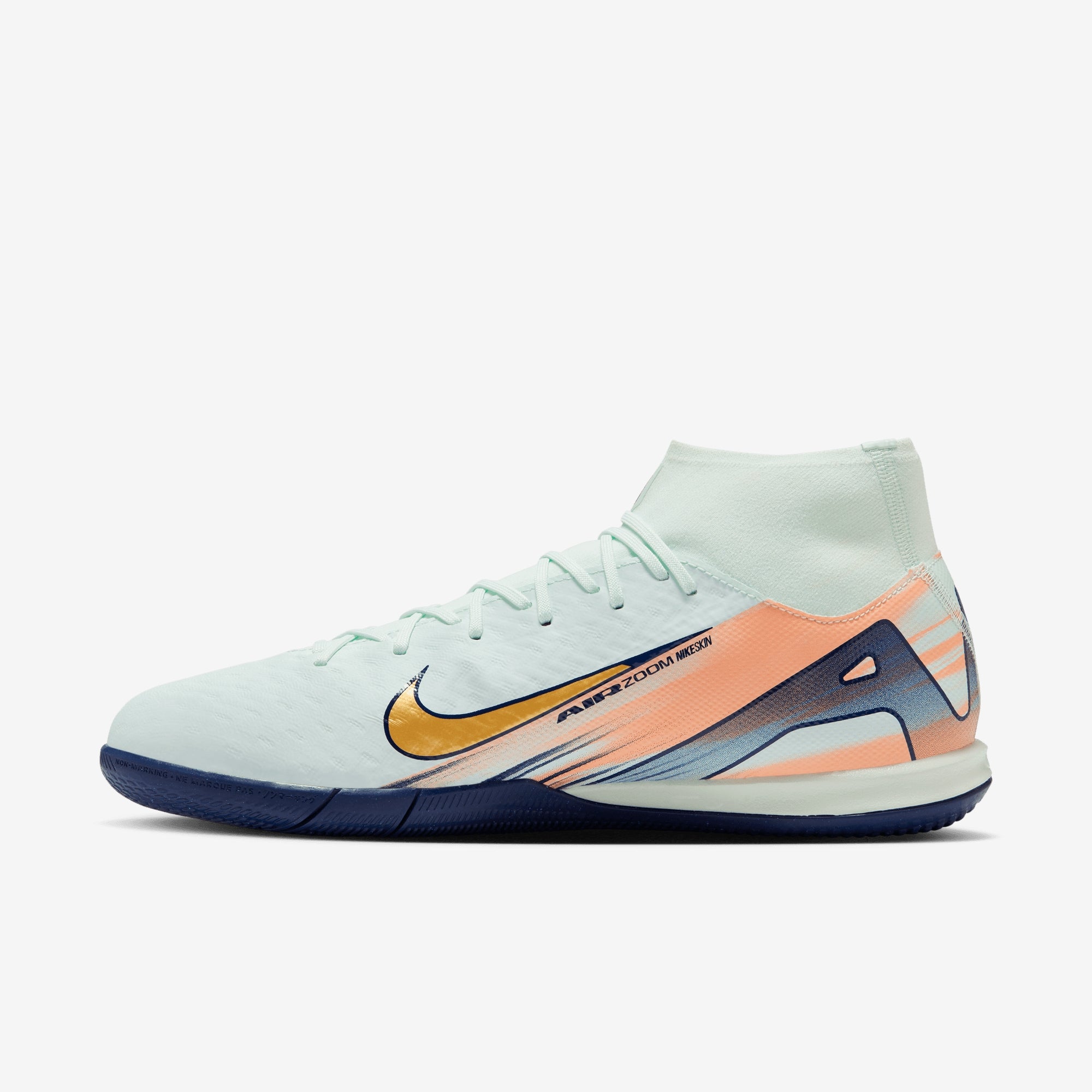 Nike Superfly 10 Academy Mercurial Dream Speed IC High-Top Soccer Shoes - Barely Green/Mtlc Gold Coin