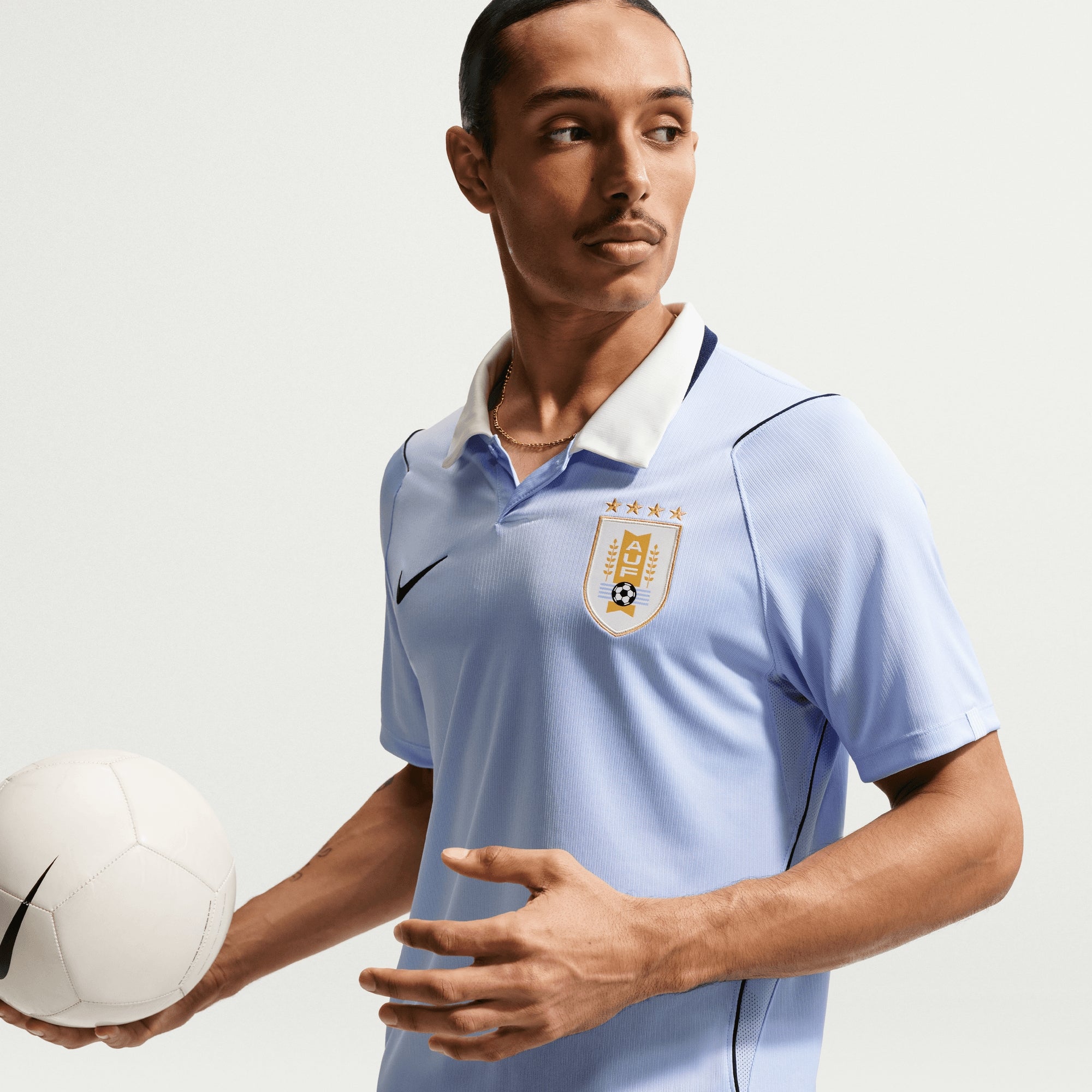 Nike Uruguay 2026 Stadium Home Men's Dri-FIT Soccer Replica Jersey - Royal Tint/Obsidian