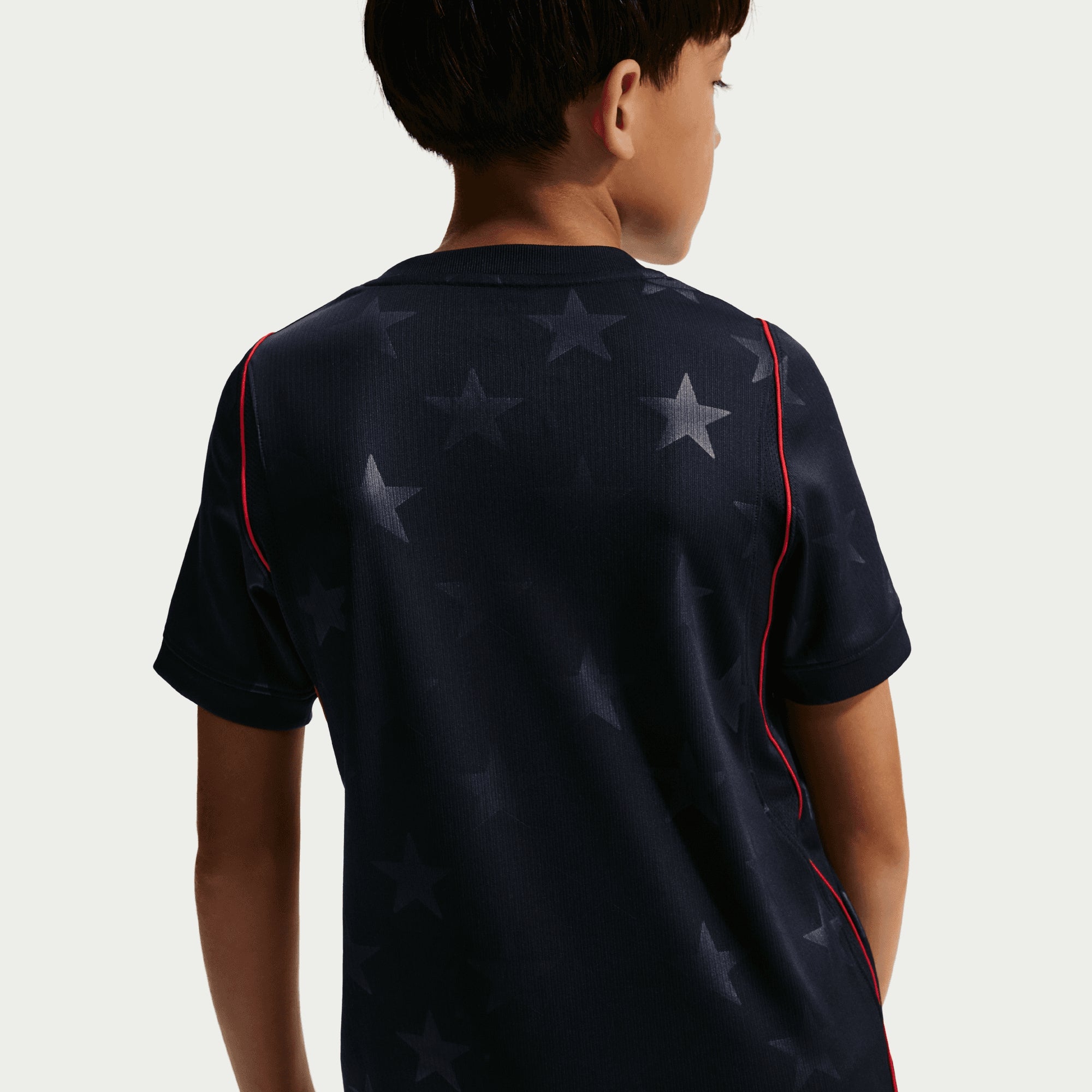 Nike USMNT 2026 Stadium Away Big Kids' Dri-FIT Soccer Replica Jersey - Dark Obsidian/Pure Platinum
