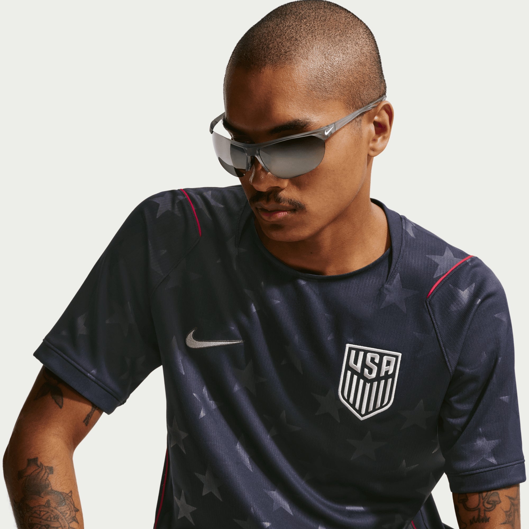 Nike USMNT 2026 Stadium Away Men's Dri-FIT Soccer Replica Jersey - Dark Obsidian/Pure Platinum
