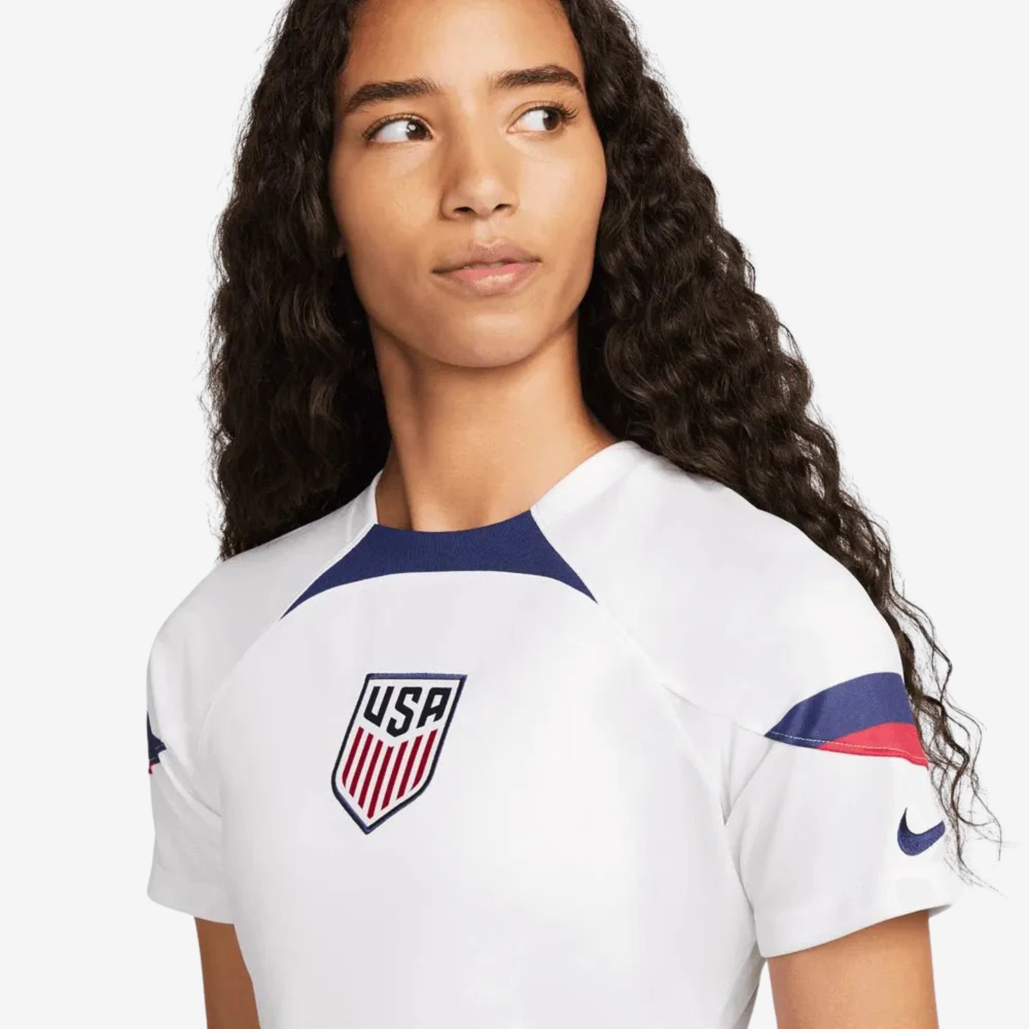 Nike USA 2022/23 Stadium Home Women's Soccer Jersey - White/Loyal Blue