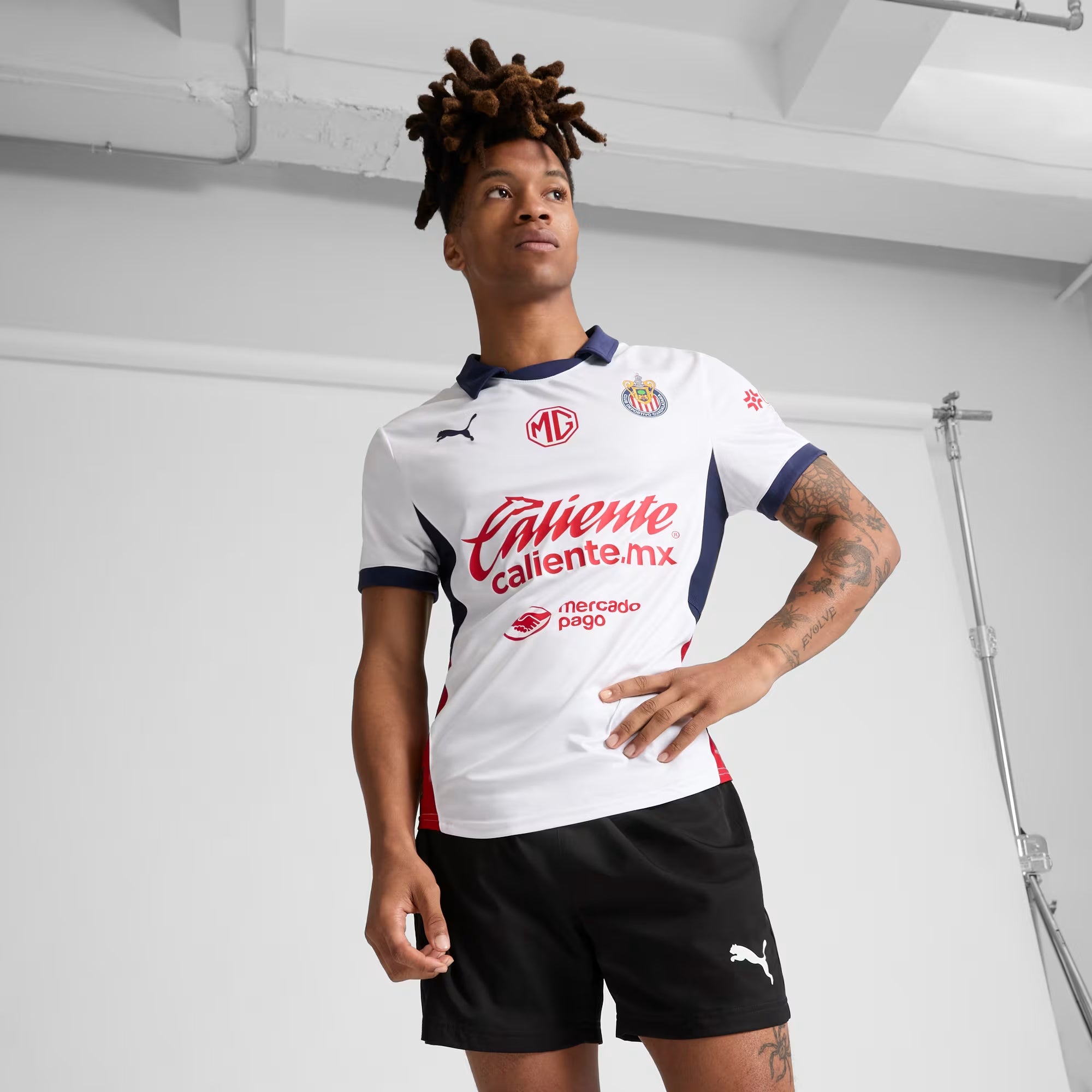 PUMA Chivas 2024/25 Match Away Men's dryCELL Soccer Authentic Jersey - PUMA White