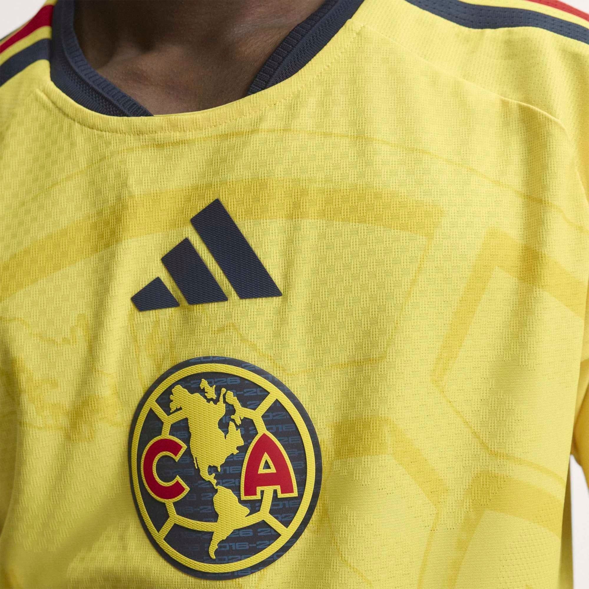 adidas Club America 2026/27 Match Home Men's Soccer Authentic Jersey - Impact Yellow / Legend Ink