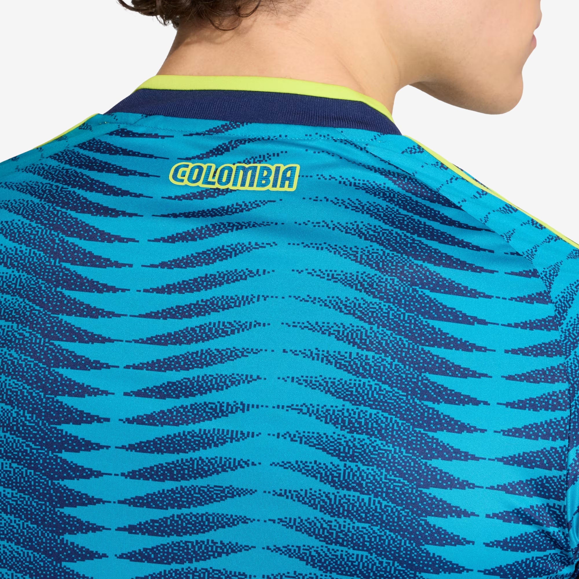 adidas Colombia 2026 Stadium Away Men's Soccer Jersey - Team Navy Blue 2 / Mystery Petrol