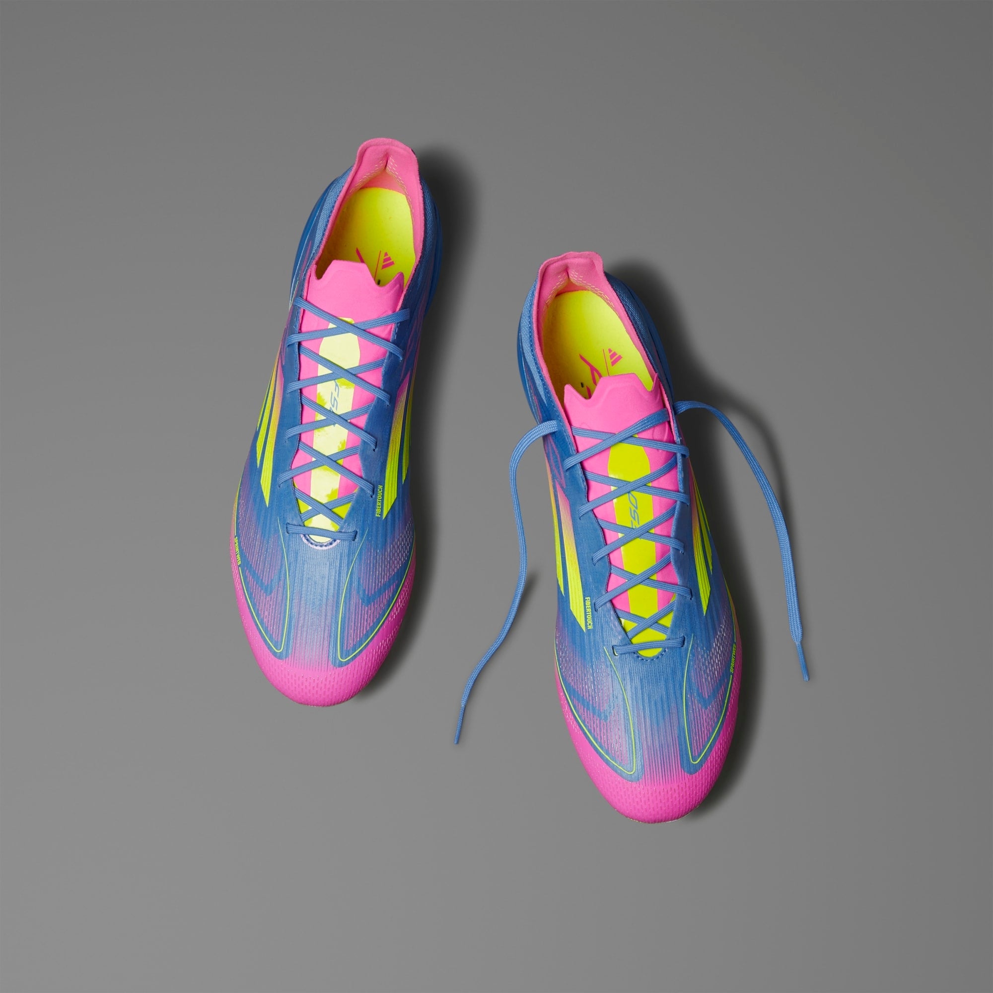 adidas F50 Elite FG Low-Top Soccer Cleats - Blue Fusion / Lucid Lemon / Lucid Pink