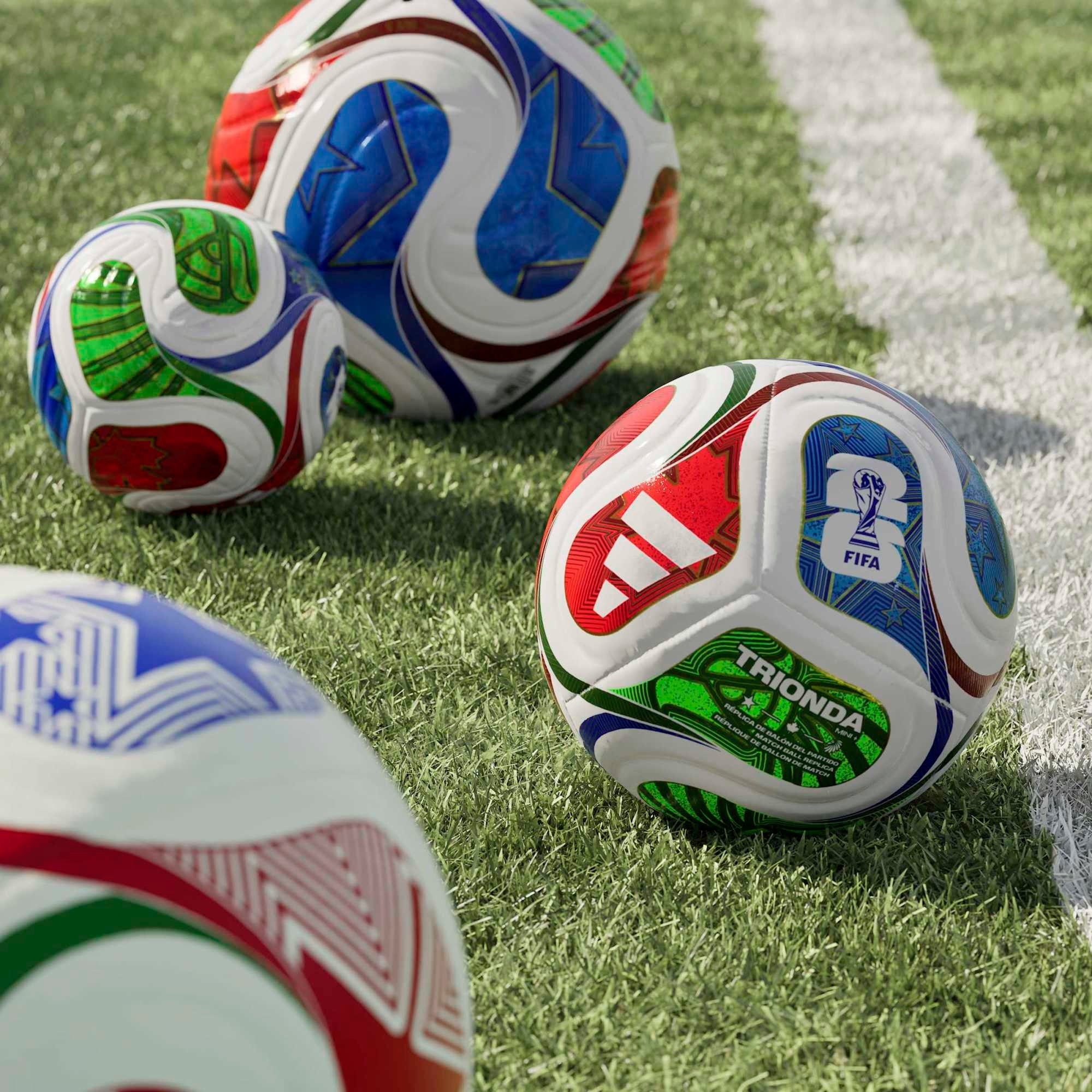 adidas FIFA World Cup 26™ Trionda Mini+ Soccer Ball - White / Team Royal Blue / Solar Blue / Power Red