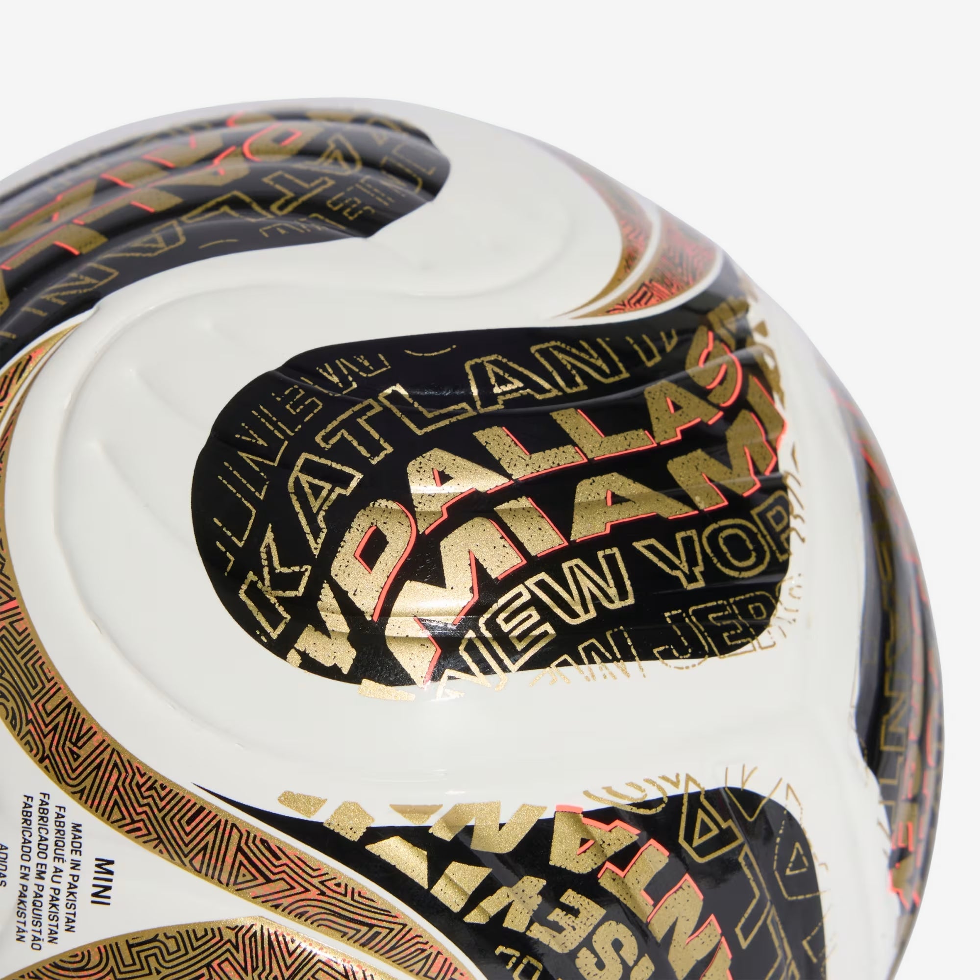 adidas FIFA World Cup 26™ Trionda Finals Mini Soccer Ball - White / Black / Gold Metallic