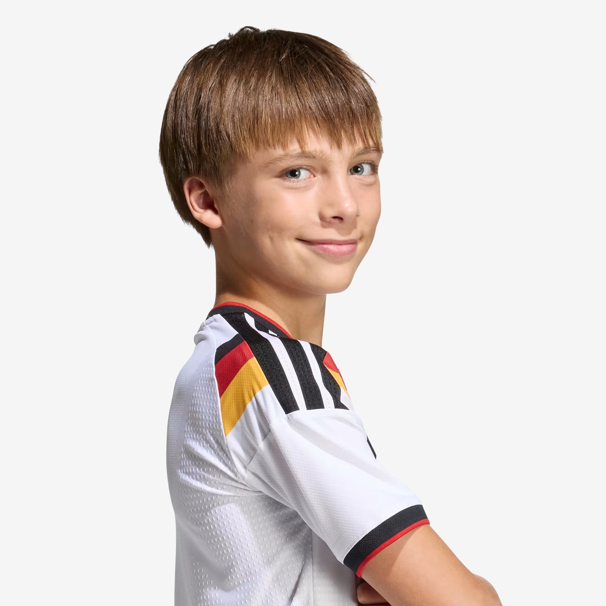 adidas Germany 2026 Stadium Home Big Kids' Soccer Jersey - White