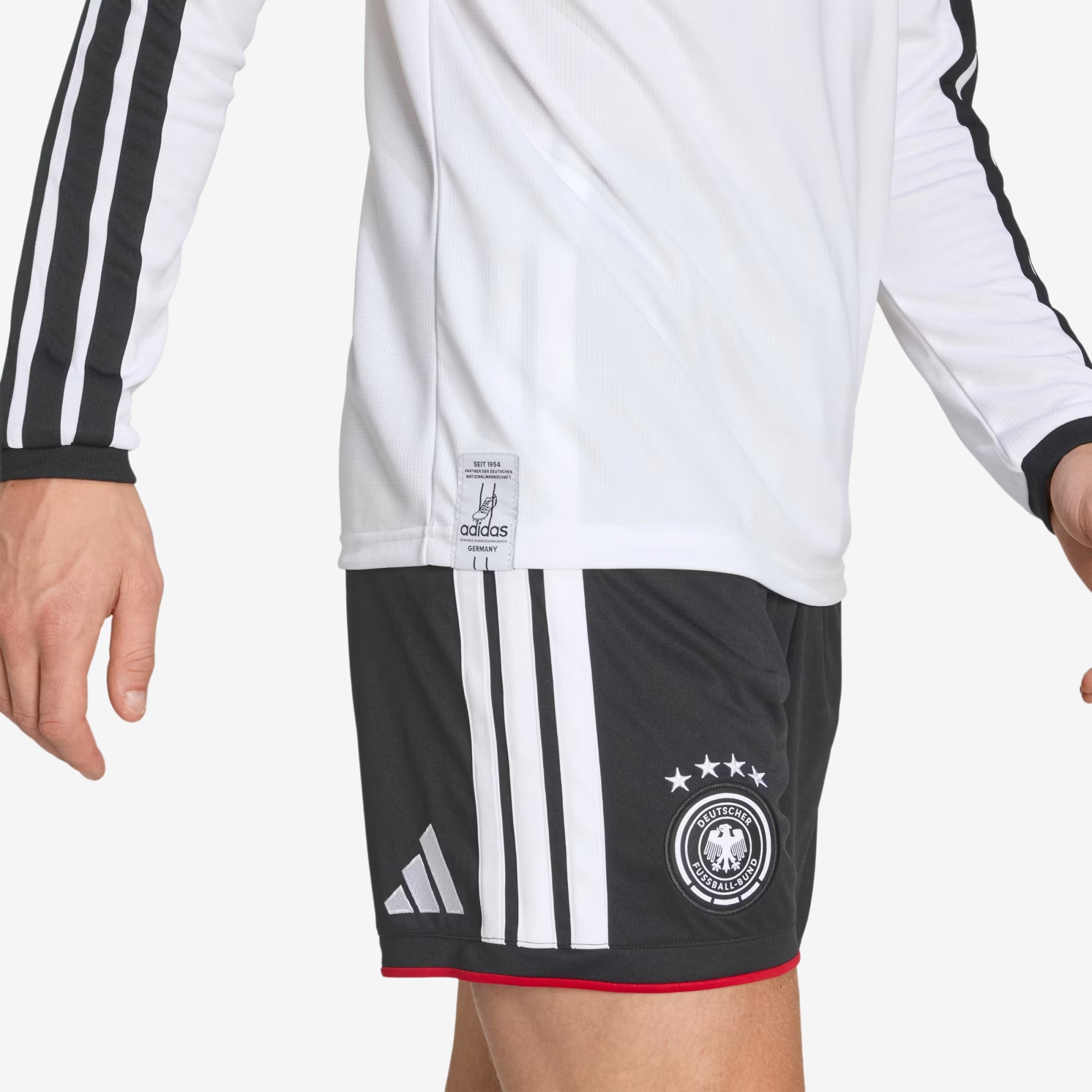 adidas Germany 2026 Stadium Home Men's Soccer Long-Sleeve Jersey - White
