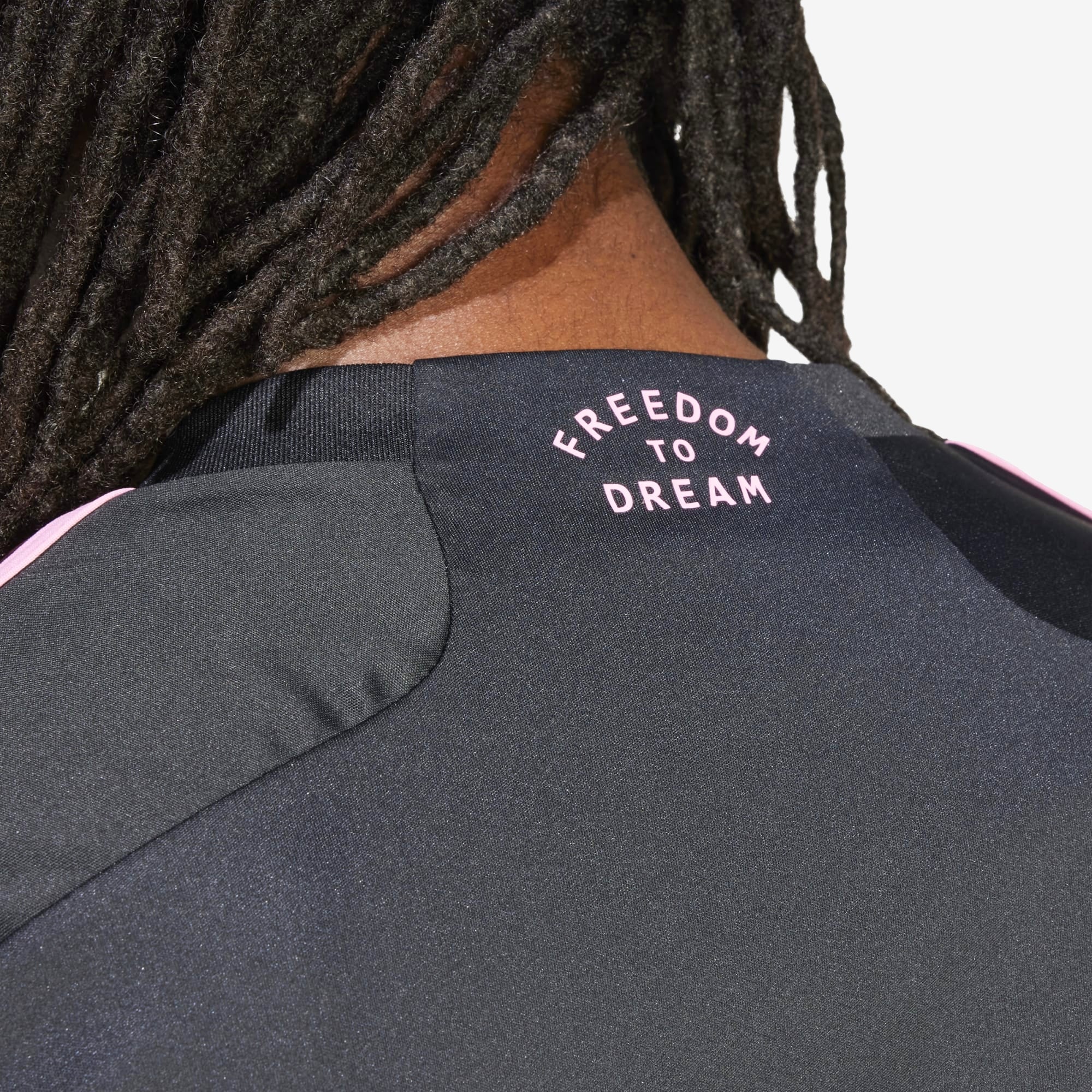 adidas Inter Miami CF 2023/24 Stadium Away Men's AEROREADY Soccer Replica Jersey - Black / Bliss Pink