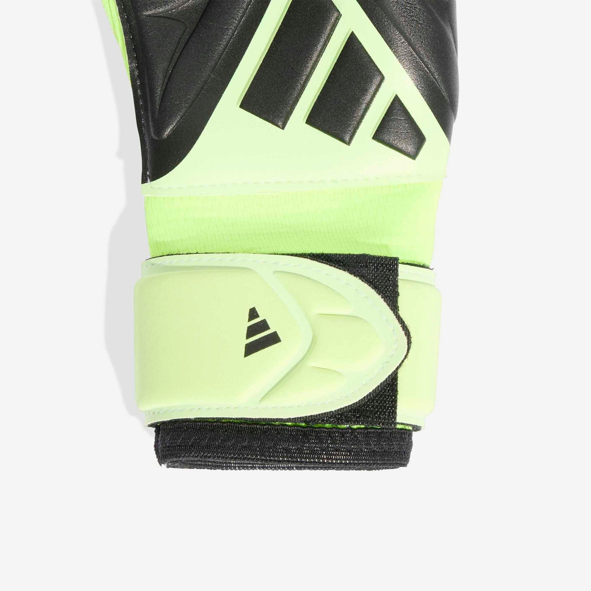 adidas Jr. Copa League Goalkeeper Gloves - Black / Black / Lucid Lemon