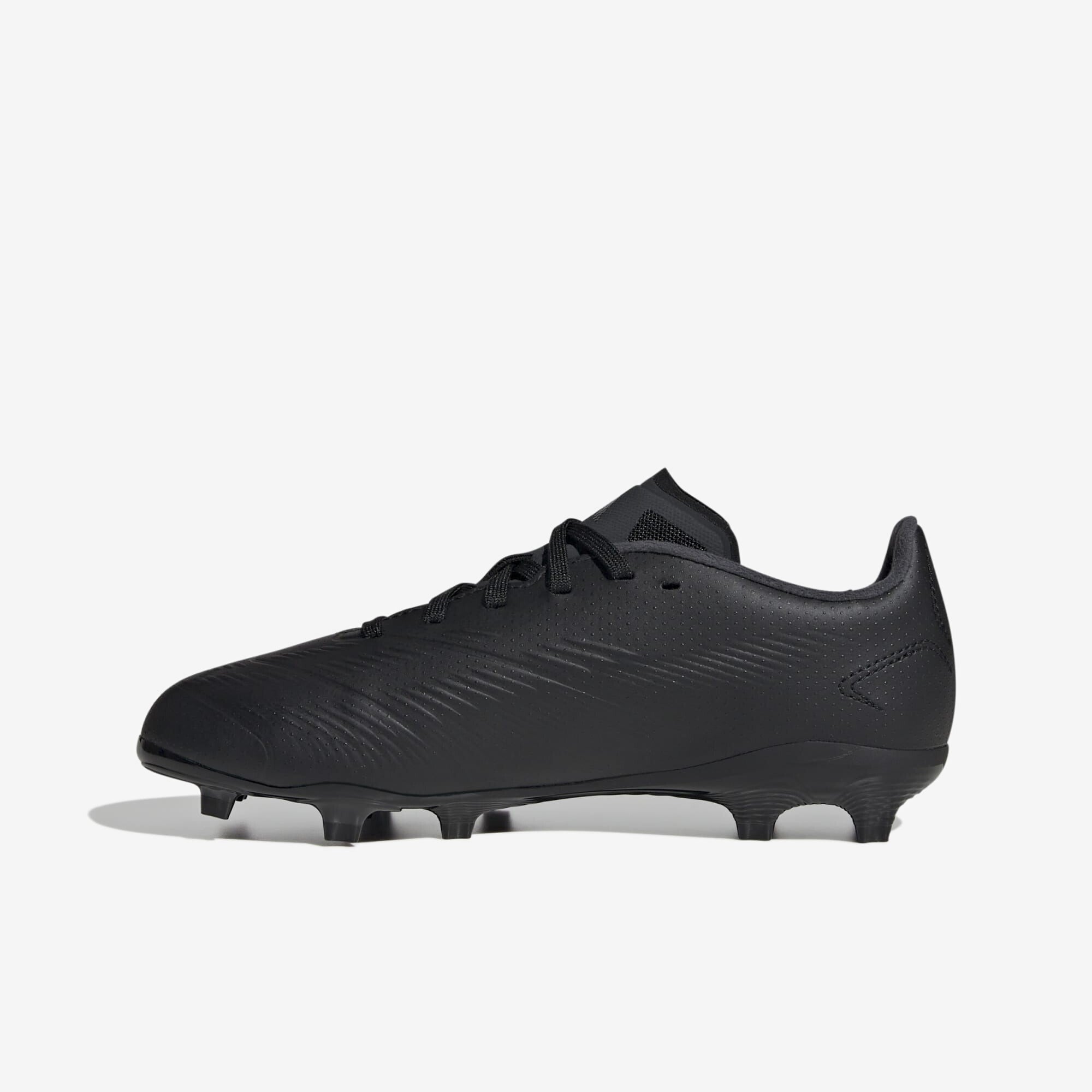 adidas Jr. Predator League Big Kids' Firm-Ground Low-Top Soccer Cleats - Core Black / Carbon / Core Black