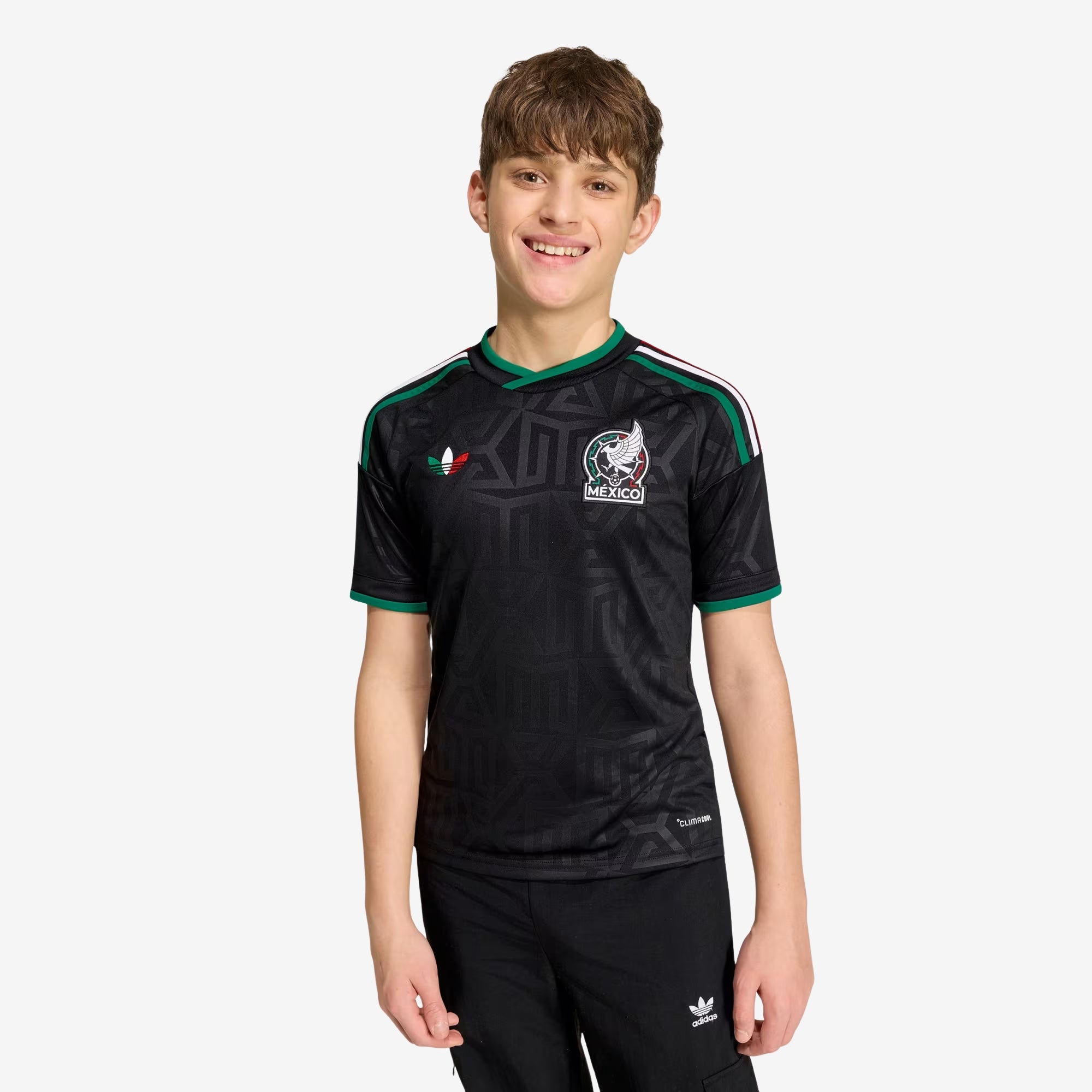 adidas Mexico 20226 Stadium Third Big Kids' Soccer Jersey - Black