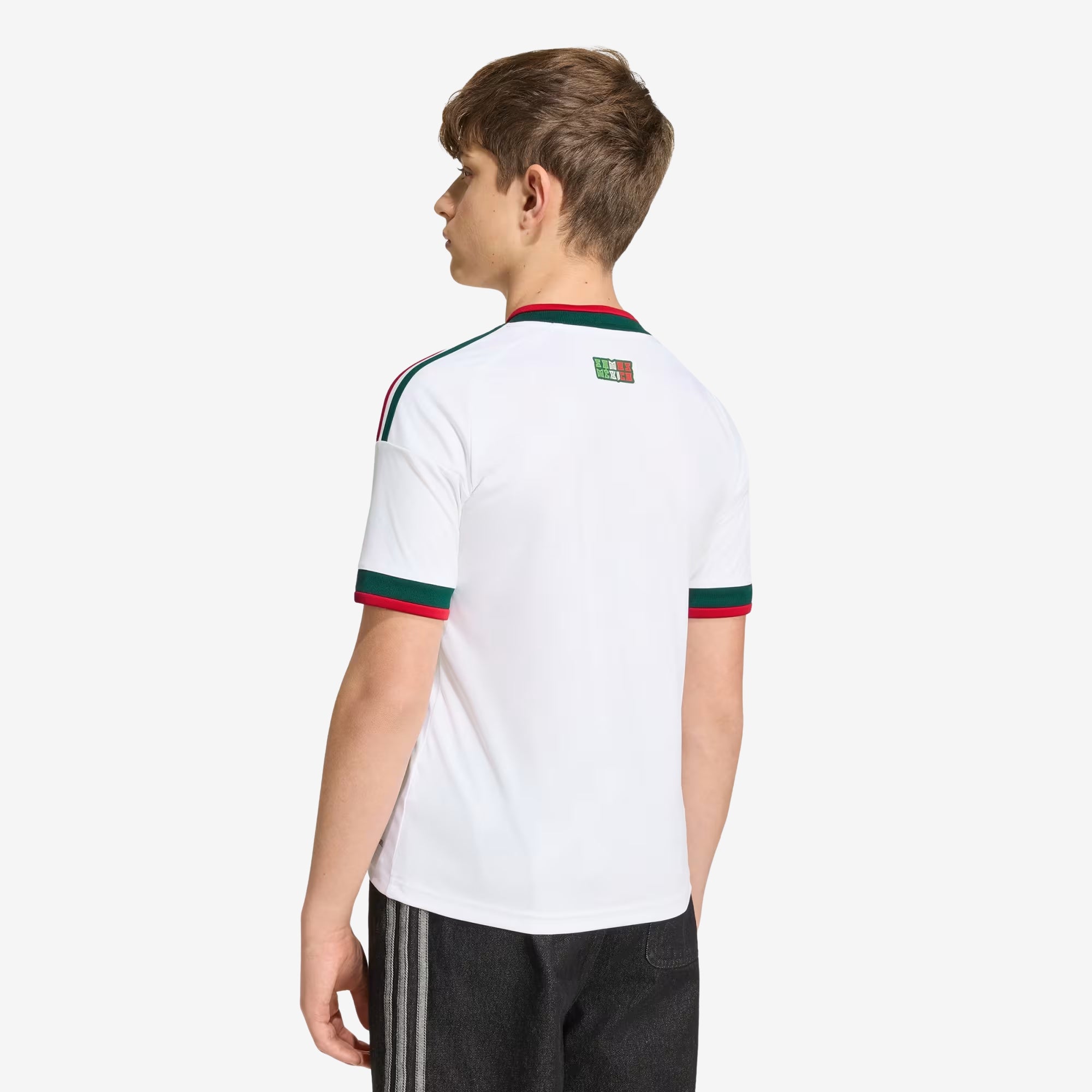 adidas Mexico 2026 Stadium Away Big Kids' Soccer Jersey - White