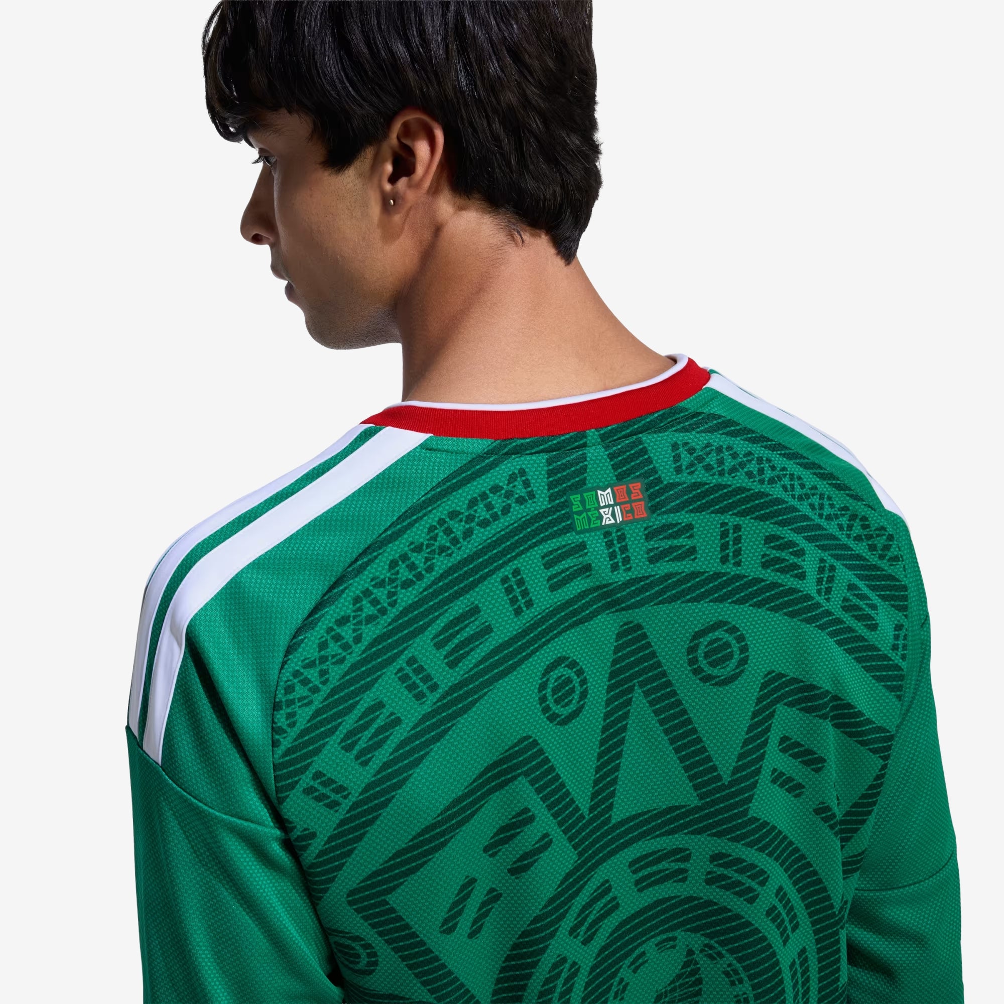 adidas Mexico 2026 Stadium Home Men's Soccer Replica Long-Sleeve Jersey - Bold Green