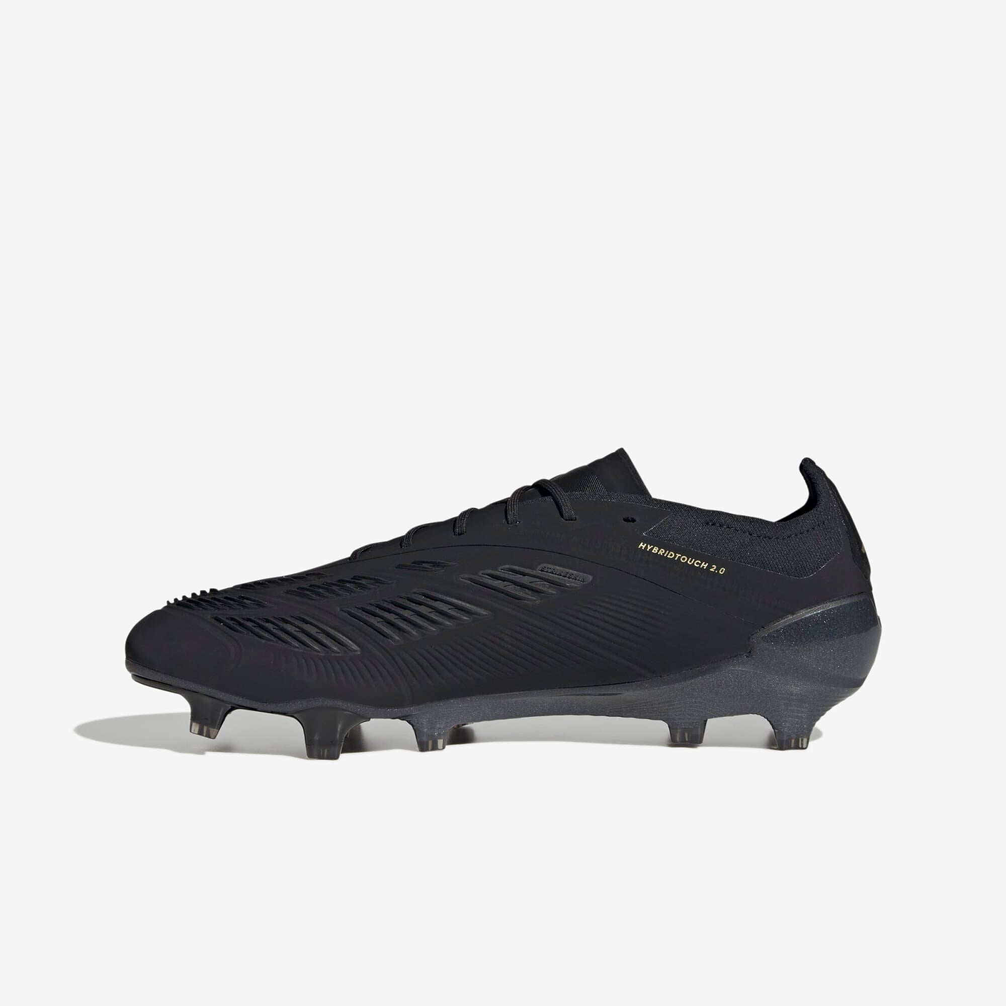 adidas Predator Elite FG Low-Top Soccer Cleats - Core Black / Carbon / Gold Metallic