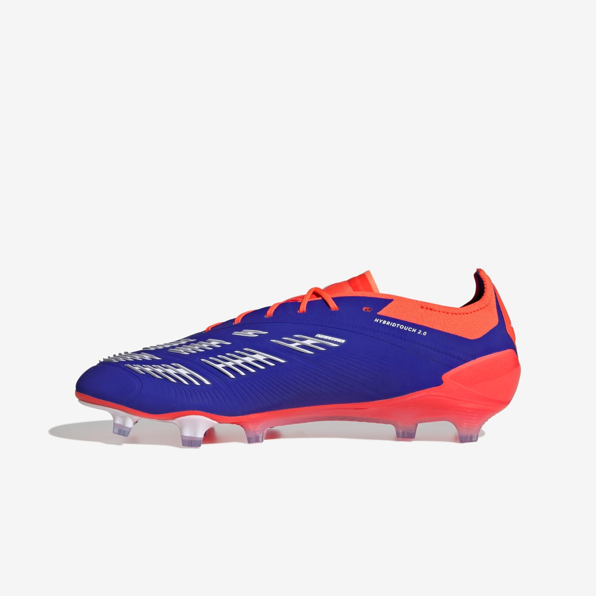 adidas Predator Elite FG Low-Top Soccer Cleats - Lucid Blue / Cloud White / Solar Red