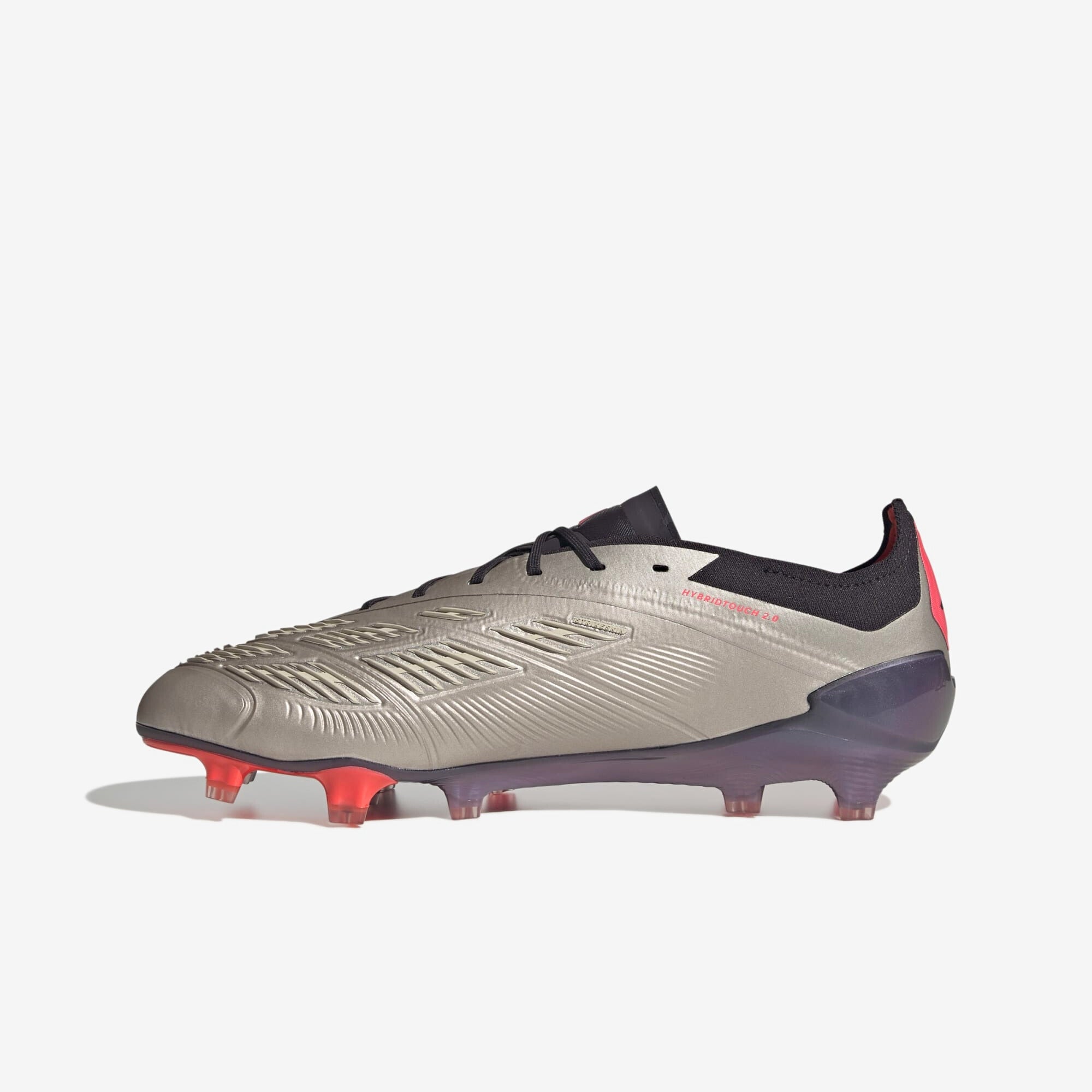 adidas Predator Elite FG Low-Top Soccer Cleats - Platinum Metallic / Aurora Black / Carbon