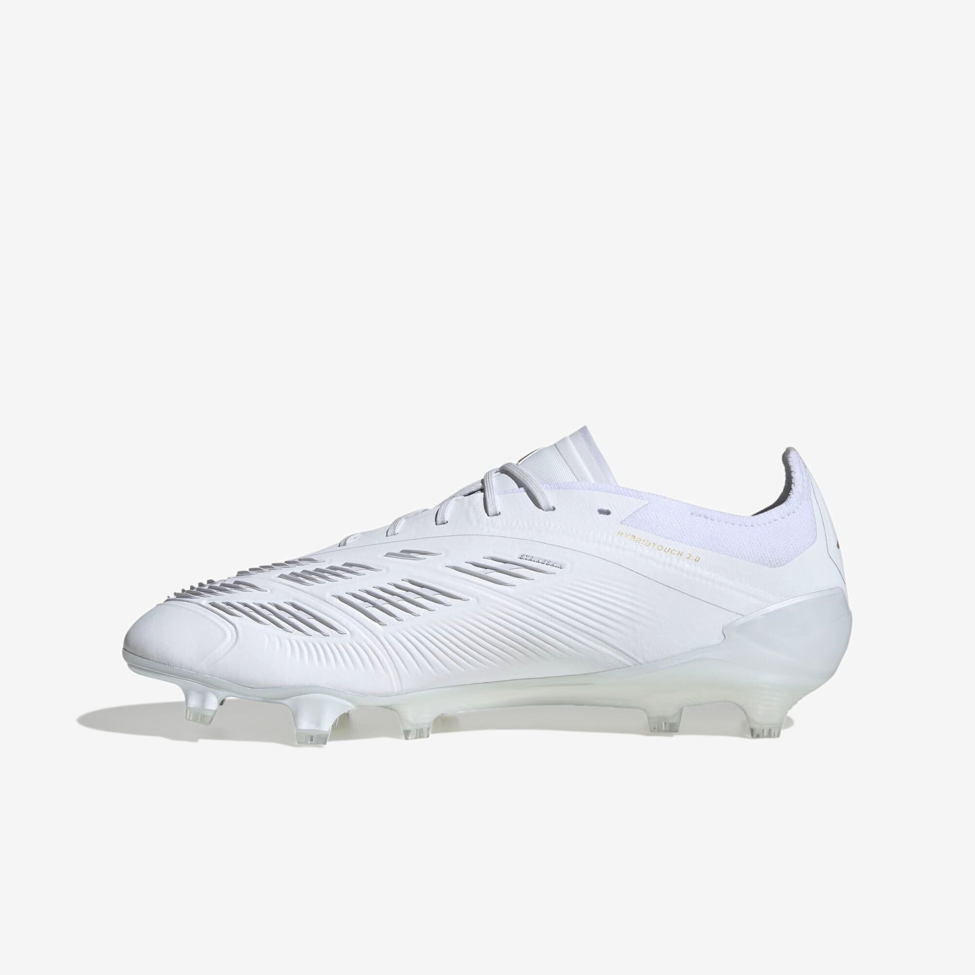 adidas Predator Elite FG Low-Top Soccer Cleats - Cloud White / Gold Metallic / Cloud White