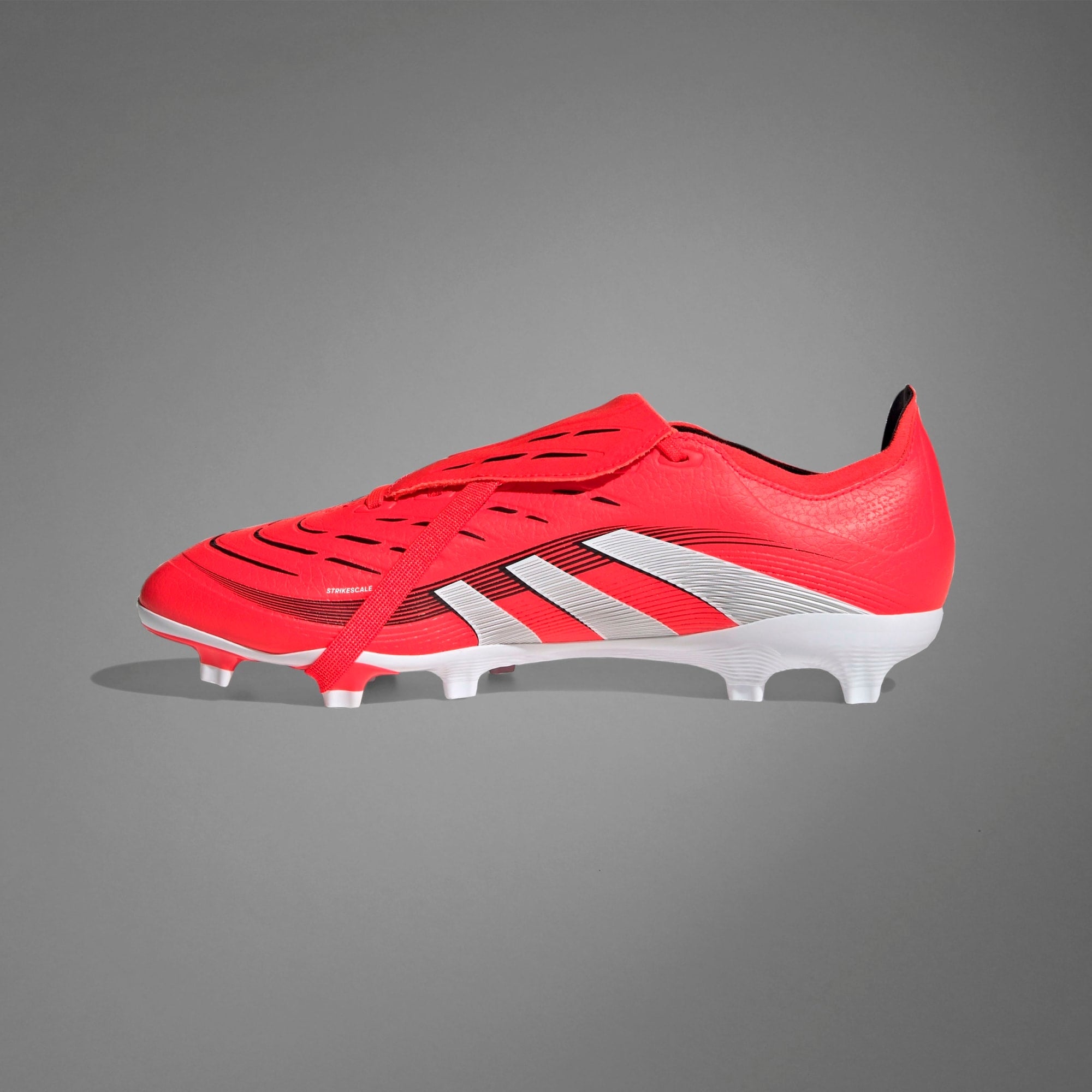 adidas Predator League Fold-Over Tongue Firm/Multi-Ground Low-Top Soccer Cleats - Lucid Red / Cloud White / Core Black