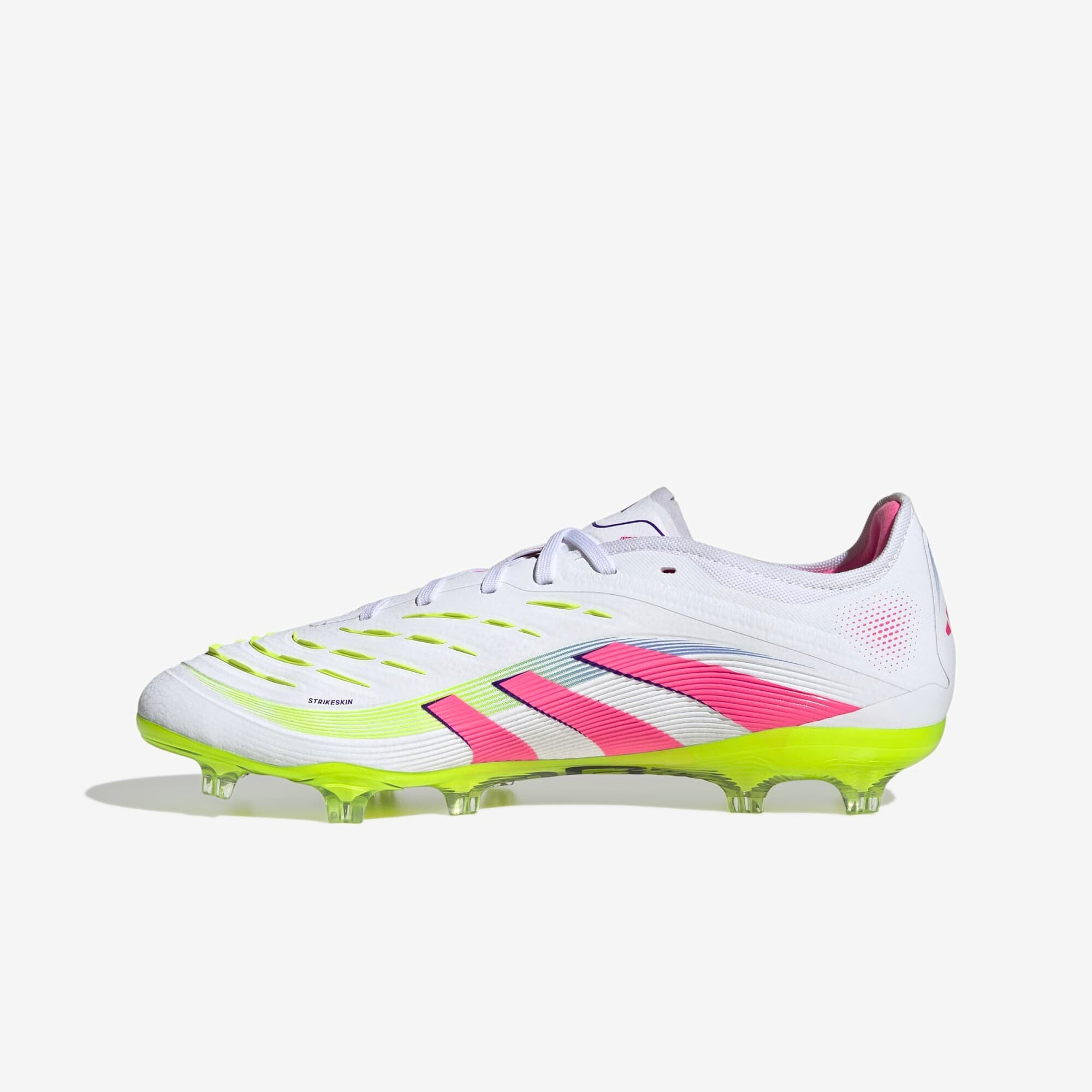 adidas Predator Pro FG Low-Top Soccer Cleats - Cloud White / Lucid Pink / Lucid Lemon