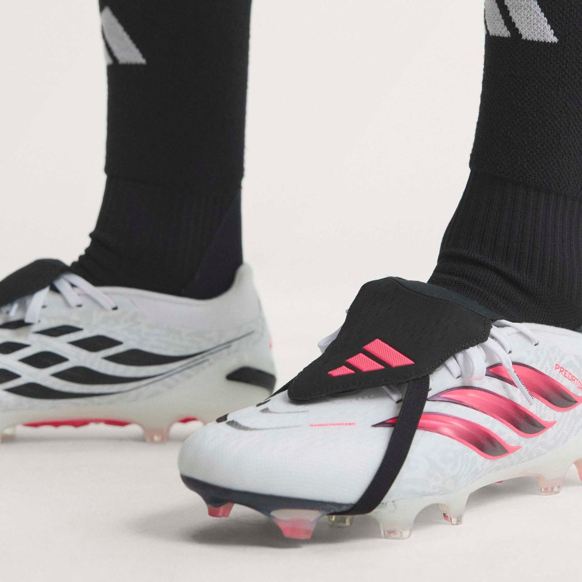 adidas Predator Pro Fold-Over Tongue Firm-Ground Low-Top Soccer Cleats - Cloud White / Solar Turbo / Core Black