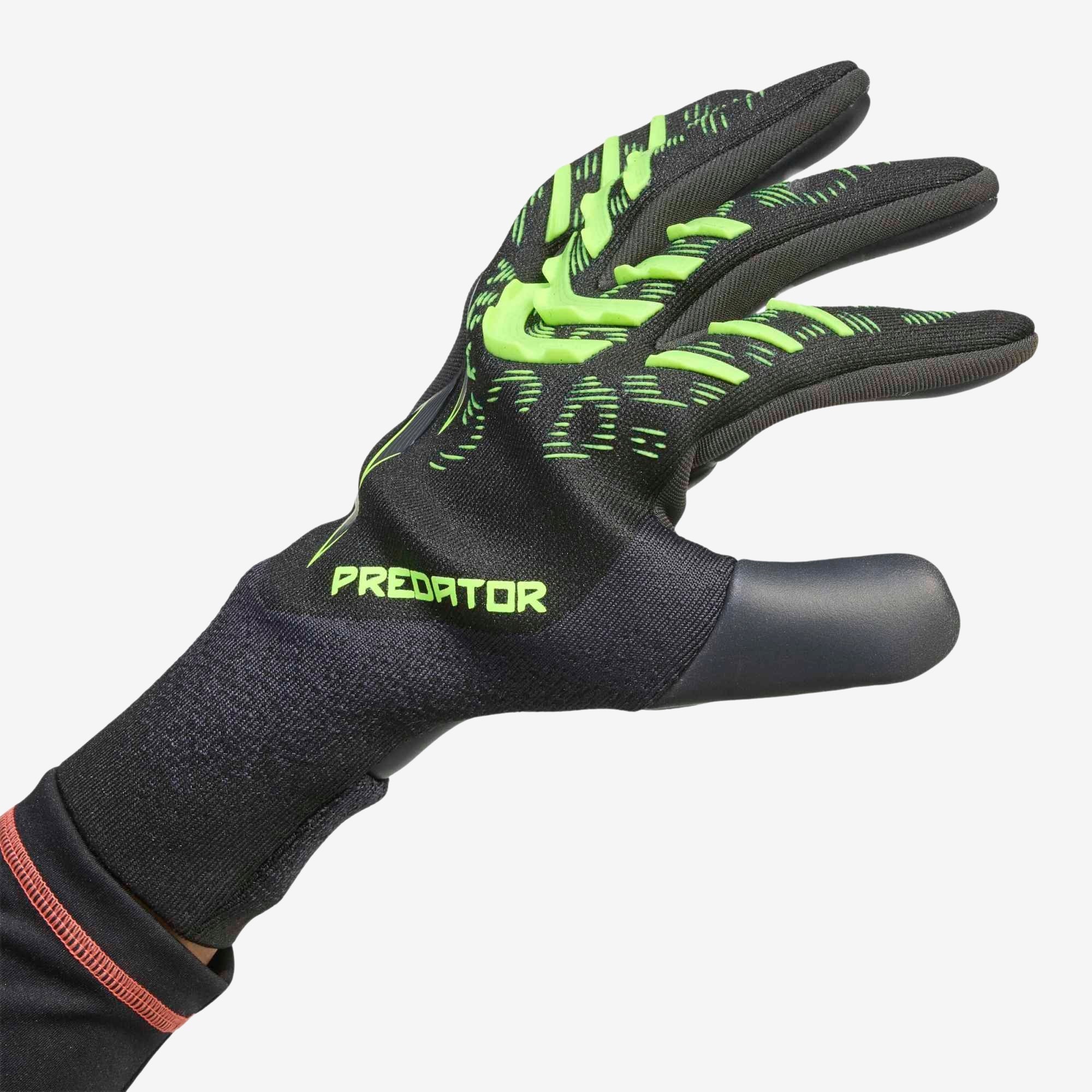 adidas Predator Pro Goalkeeper Gloves - Black / Carbon / Lucid Lemon