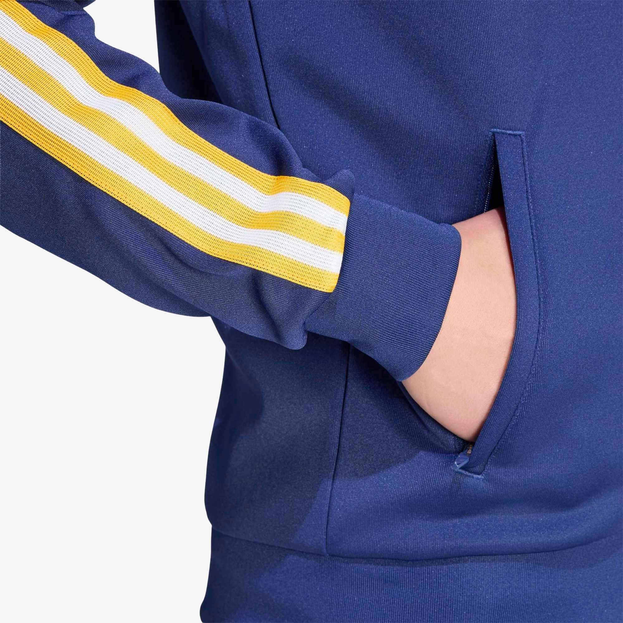 adidas Real Madrid Originals Top Men's Full-Zip Soccer Track Jacket - Dark Blue