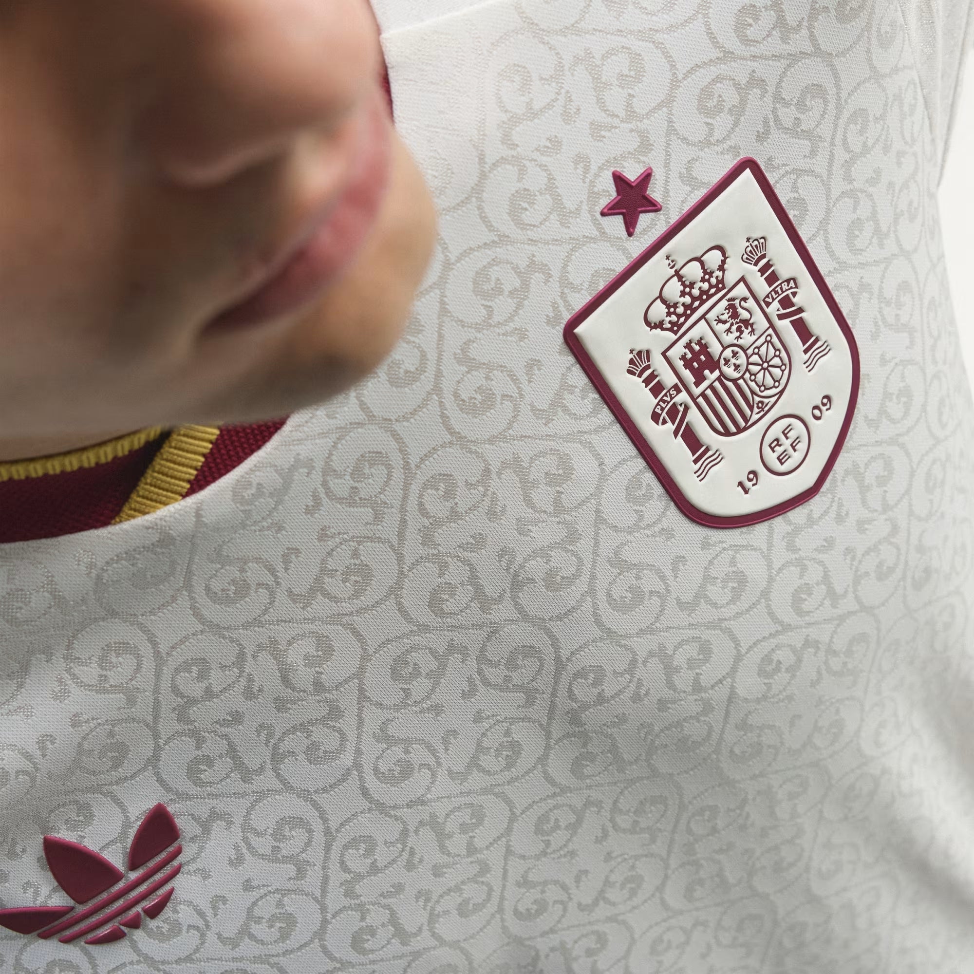 adidas Spain 2026 Match Away Men's Soccer Authentic Jersey - Off White