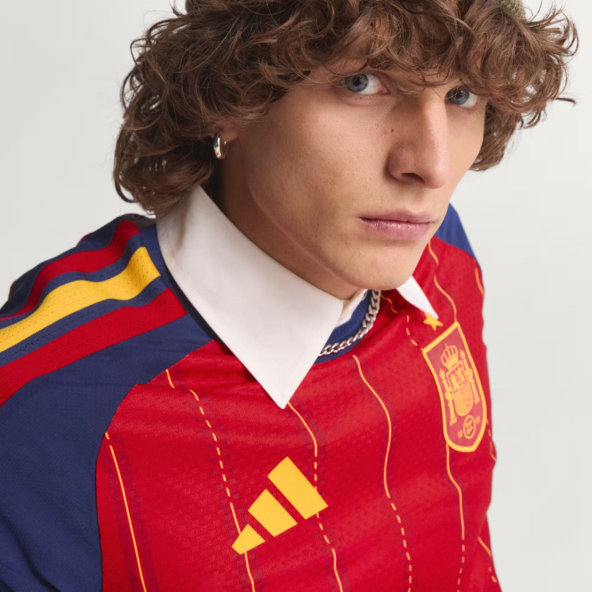 adidas Spain 2026 Match Home Men's Soccer Authentic Jersey - Vivid Red