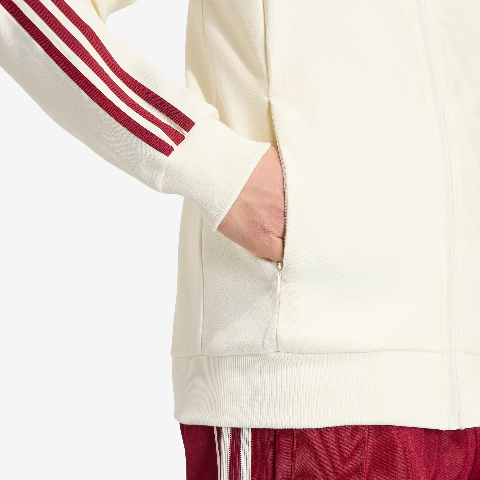 adidas Spain Away Anthem Men's Full-Zip Soccer Jacket - Off White