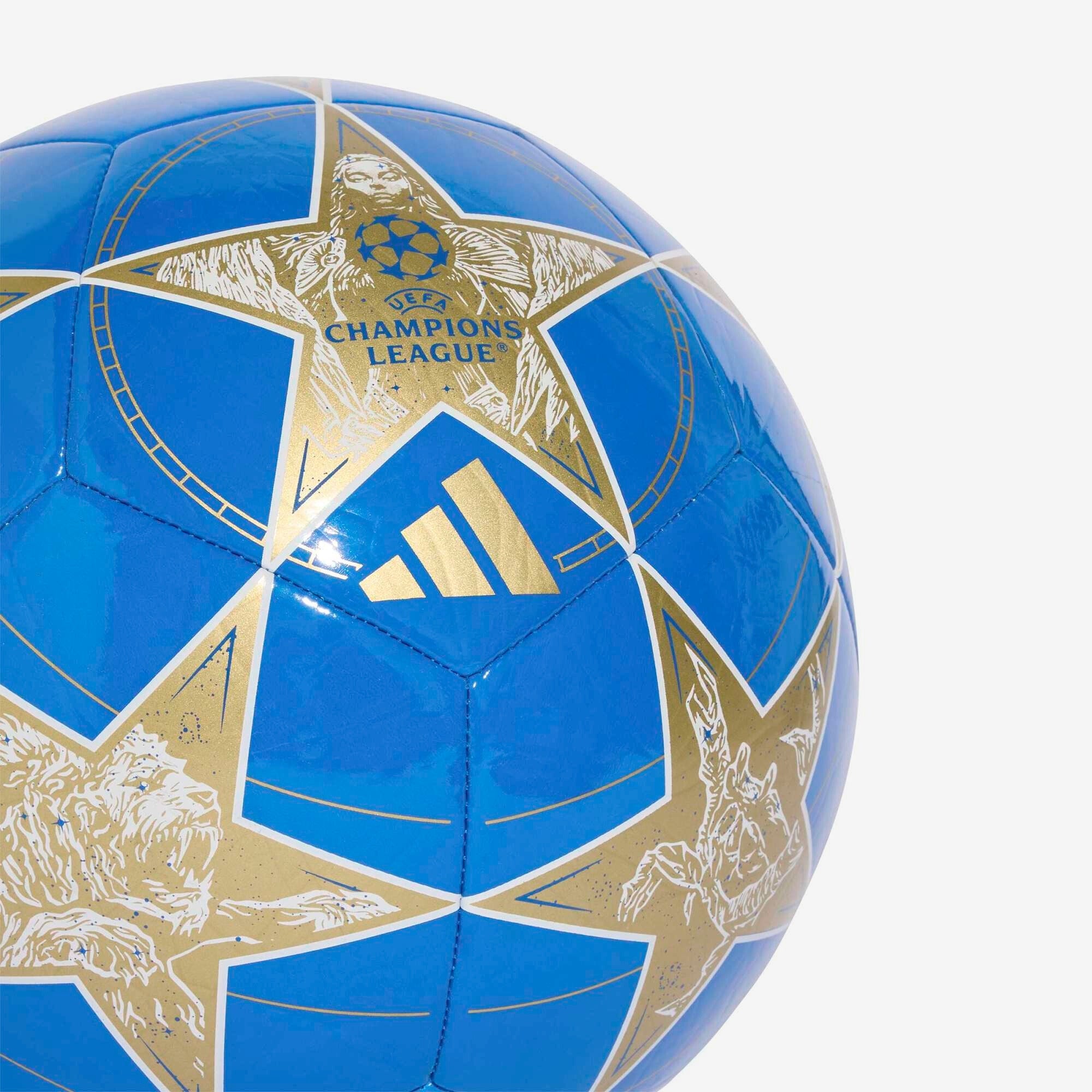 adidas UCL Club 25/26 League Stage Soccer Ball - White / Pantone / Matte Gold