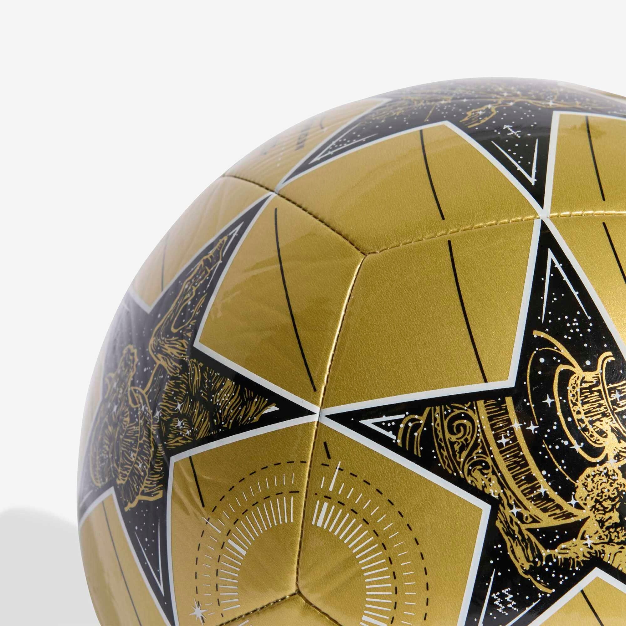 adidas UCL Club 25/26 League Stage Soccer Ball - Gold Metallic / Black / White